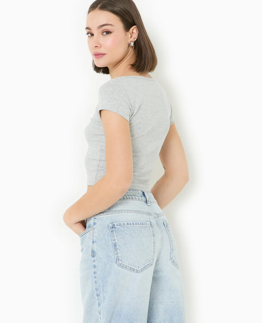 Pimkie T-shirt court col V