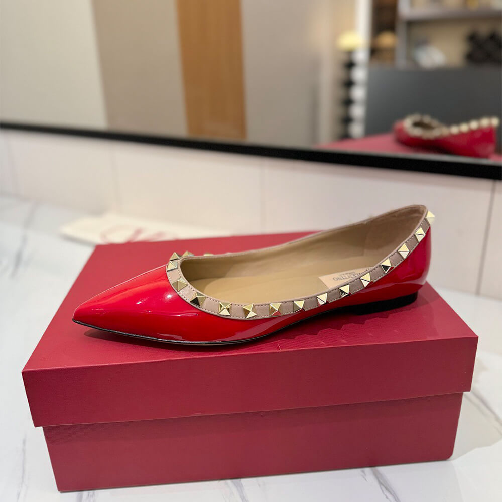 VALENTINO ROCKSTUD BALLET FLAT - Top Club