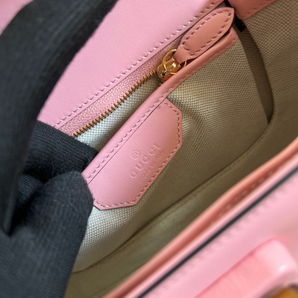 GUCCI BAMBOO 1947 JUMBO GG SMALL TOP HANDLE BAG - Top Club