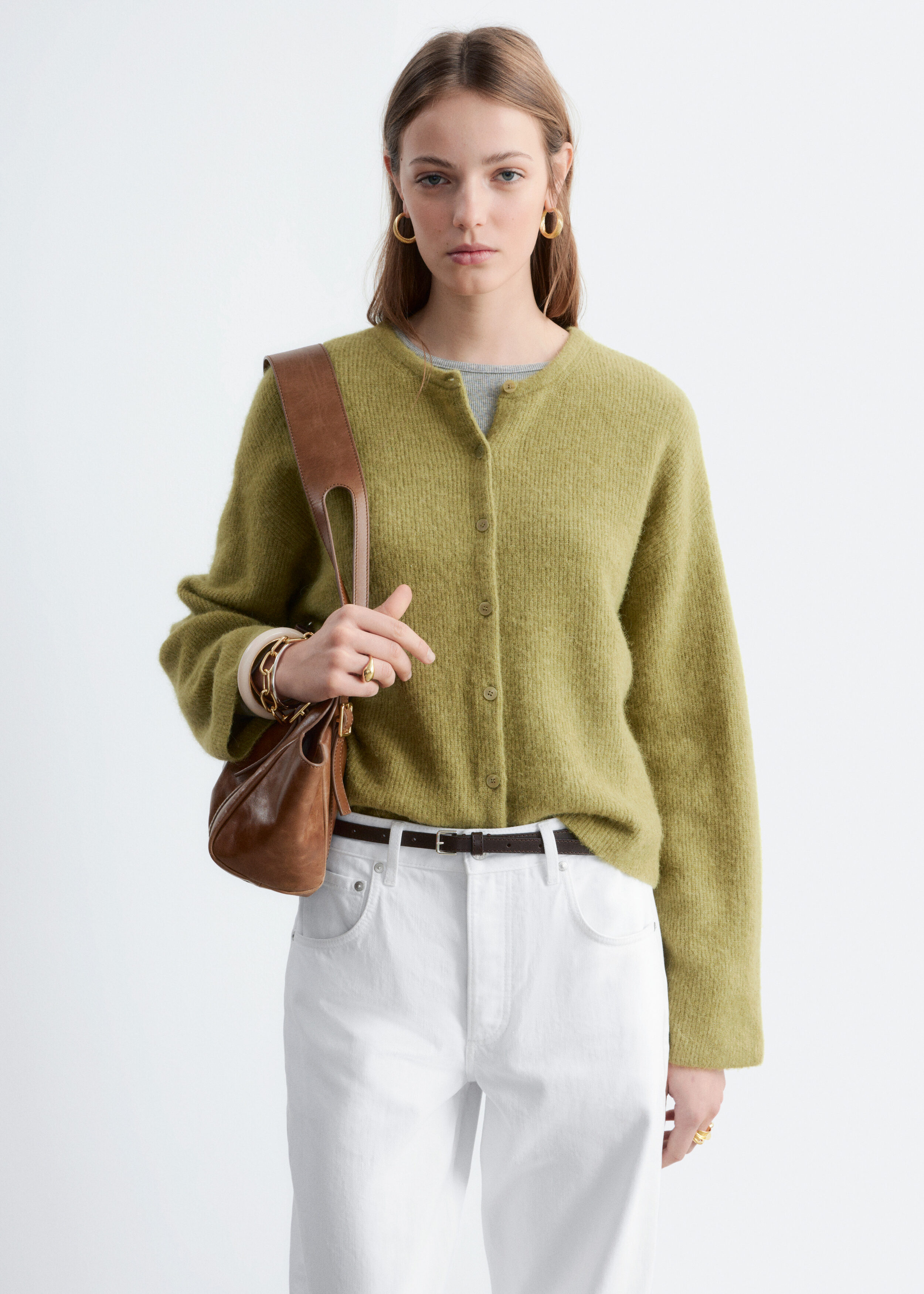 & Other Stories ALPACA-BLEND KNITTED CARDIGAN