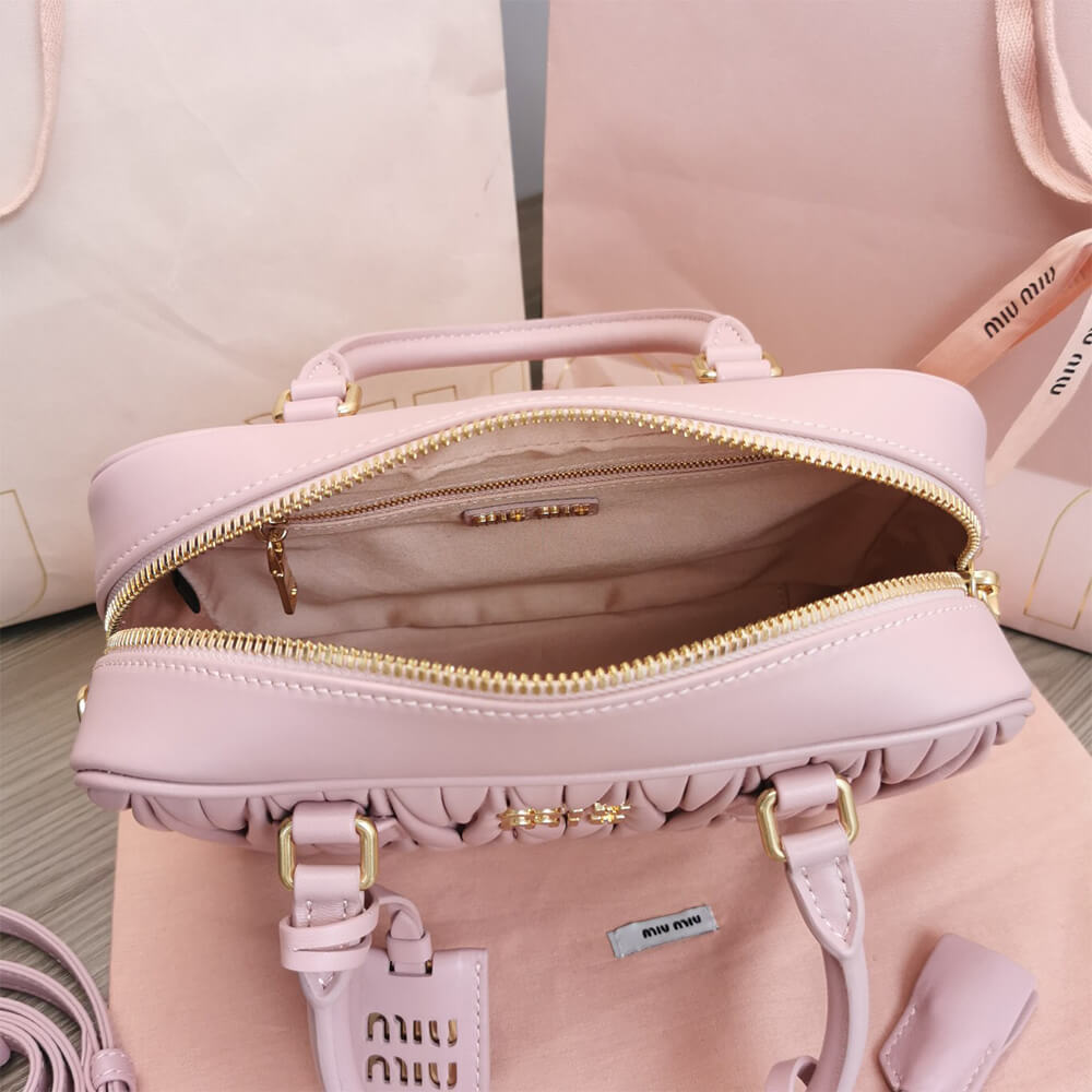 Matelasse nappa leather top-handle bag - Top Club