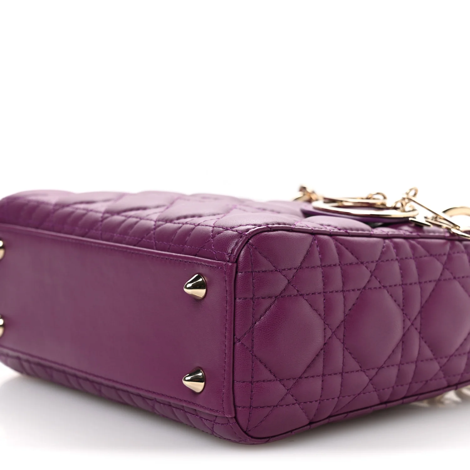 Lambskin Cannage Small My ABCDior Lady Dior Purple - Top Club