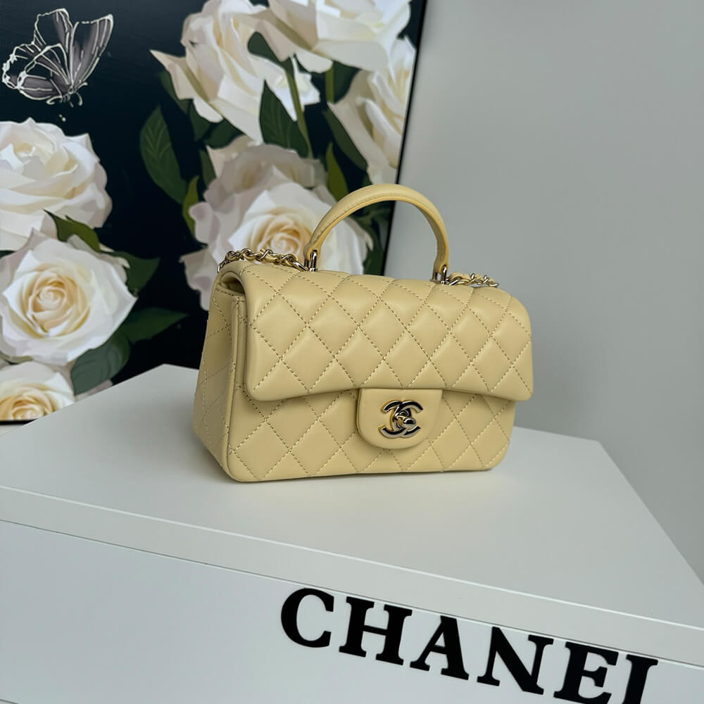 CHANEL Mini Classic Handbag With Top Handle - Top Club
