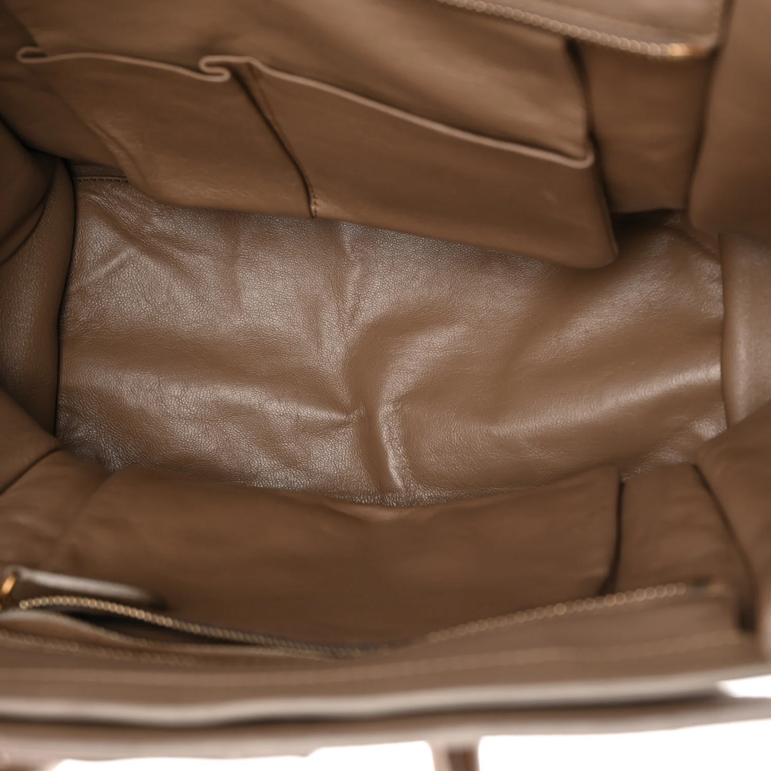 Smooth Calfskin Mini Luggage Camel - Top Club