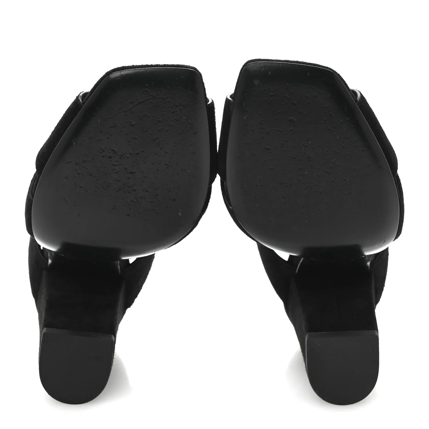 Suede Oak 100 Mule Sandals 37 Black - Top Club