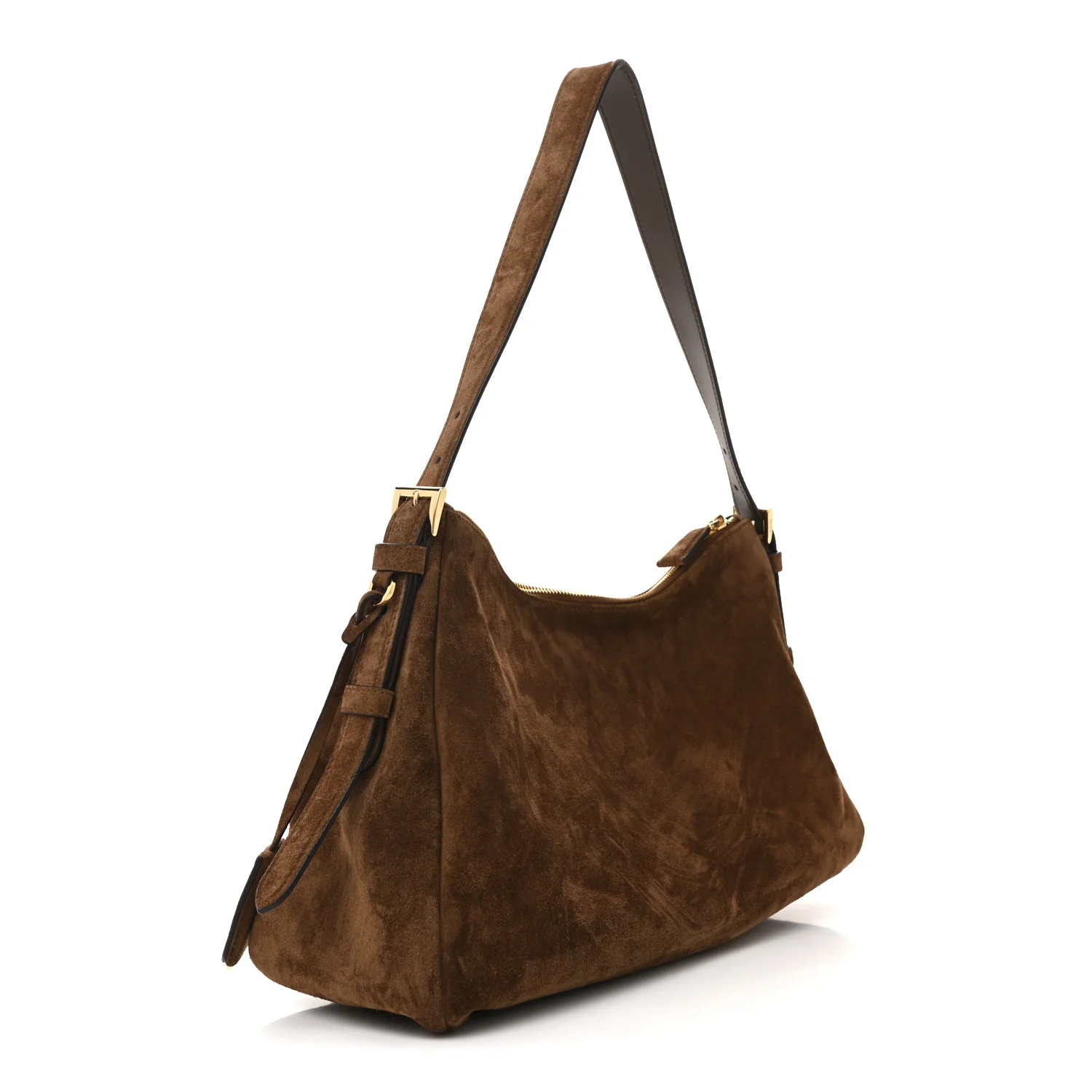 Scamosciato Suede Large Aimee Shoulder Bag Cacao - Top Club