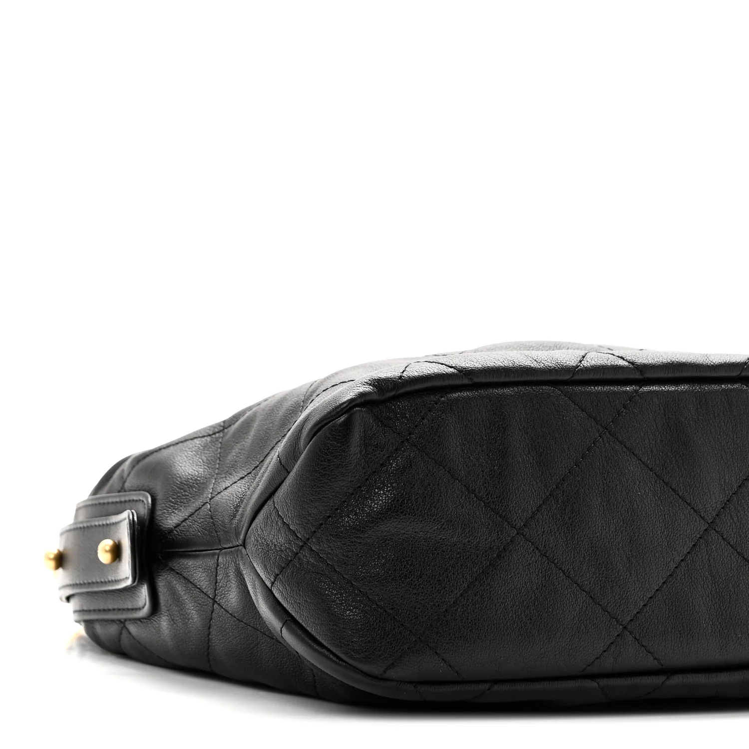 Calfskin Quilted Daily Hobo Black - Top Club