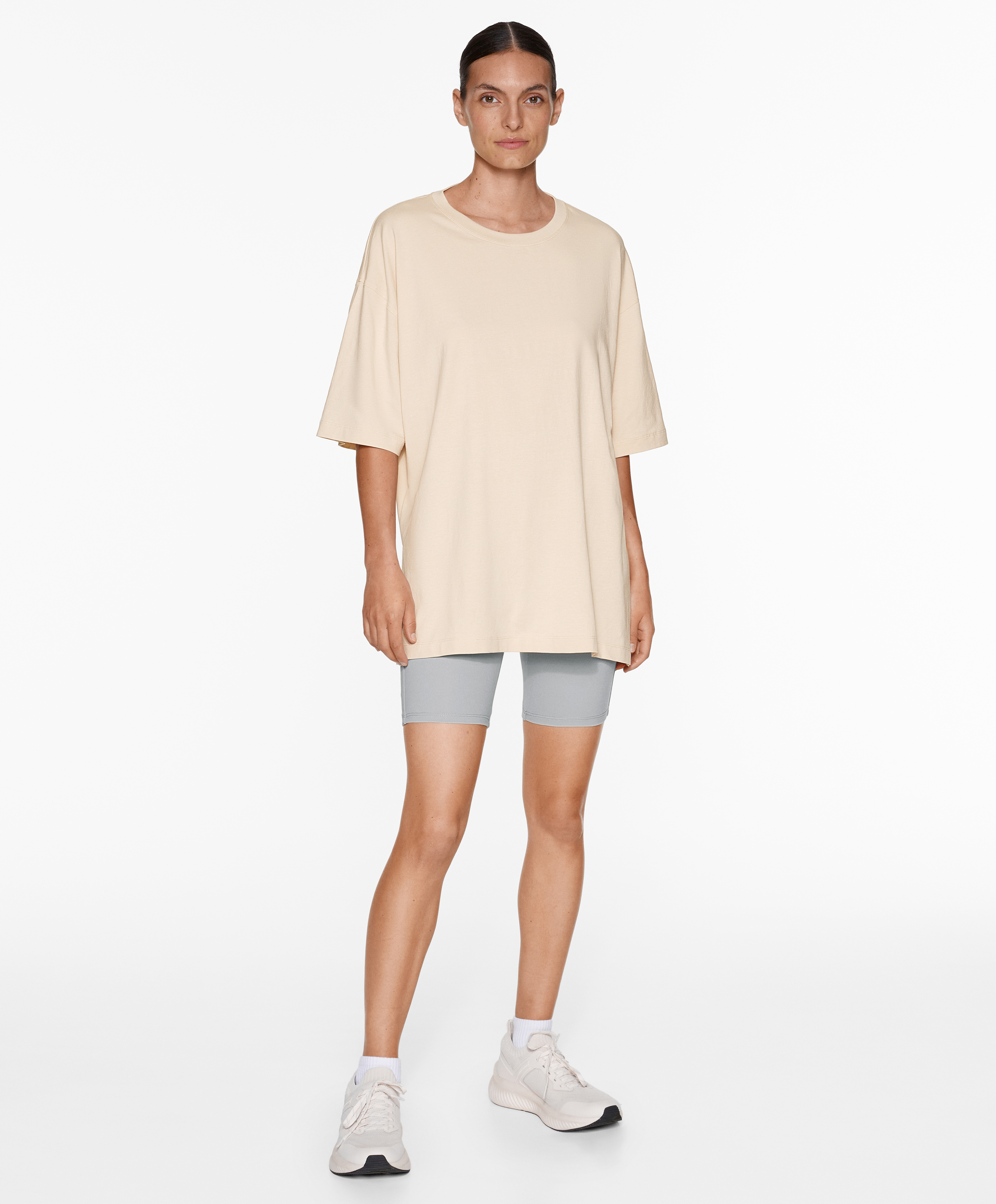 OYSHO Short sleeve cotton blend T-shirt
