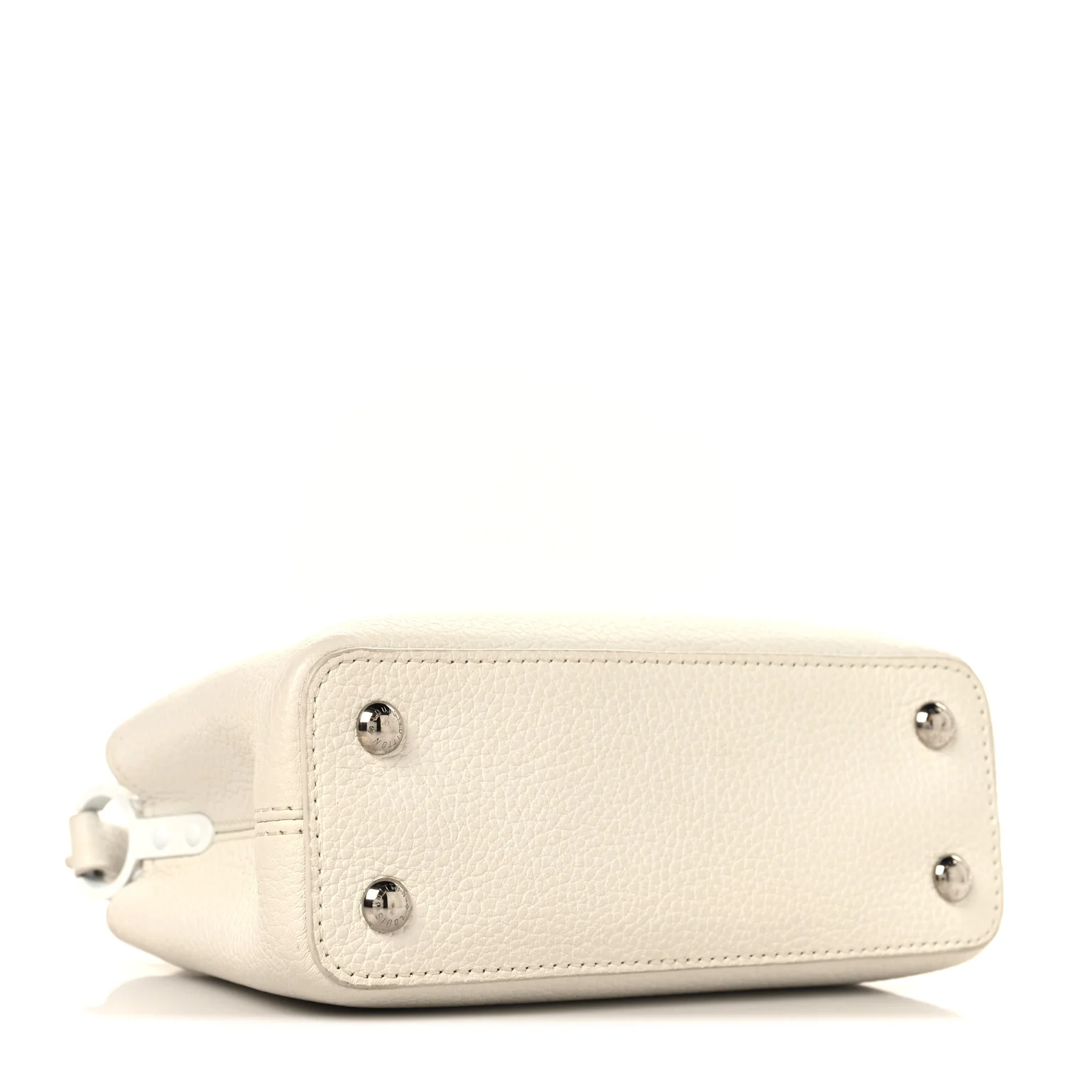 Taurillon Mini Capucines Monochrome  White - Top Club