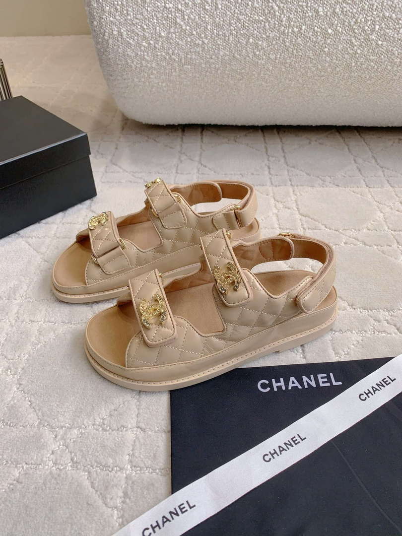 Chanel Women's Velcro Sandals Fashion Shoes C93428 - Sneaker Replica Workshop
