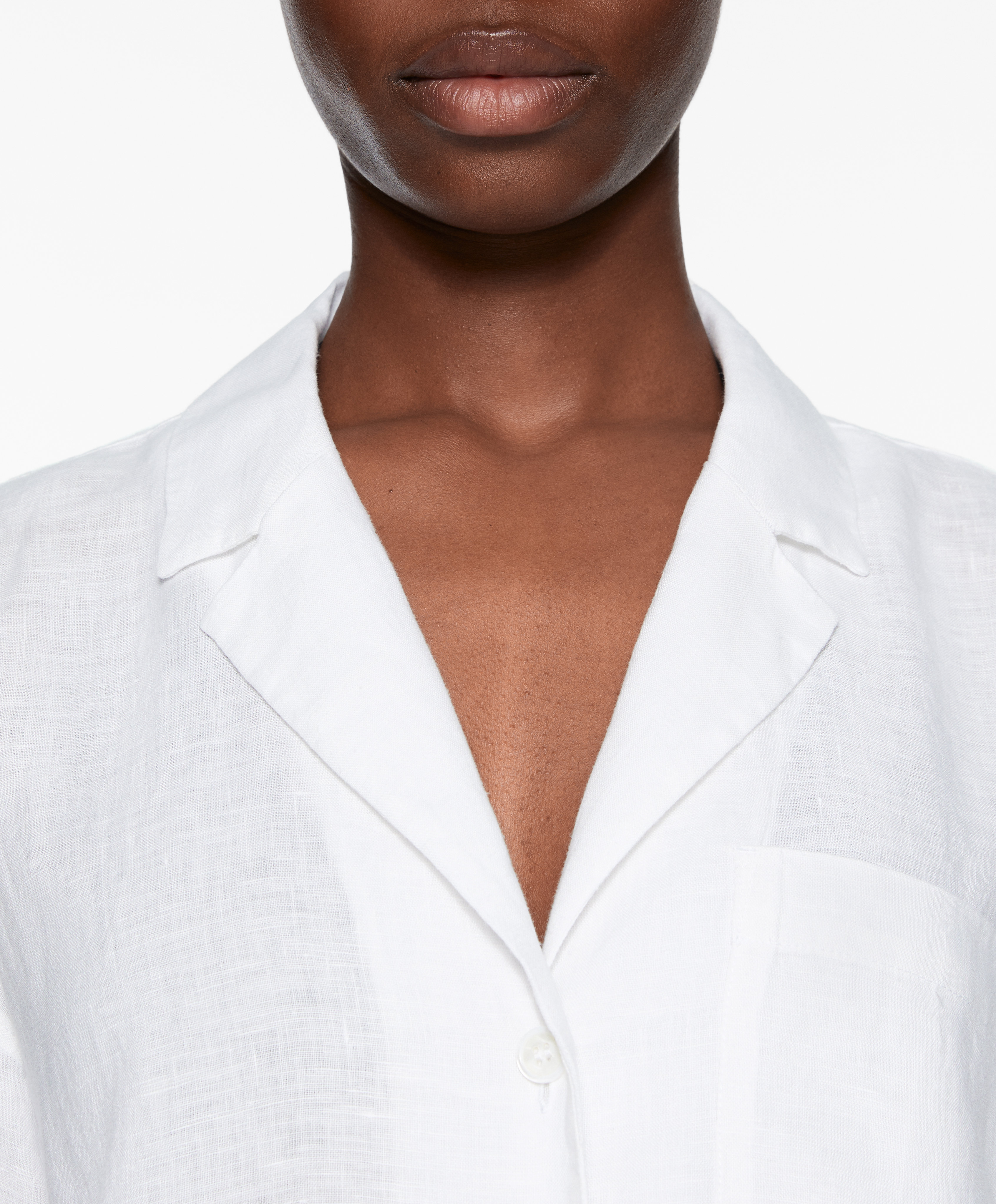 OYSHO 100% linen short sleeve shirt
