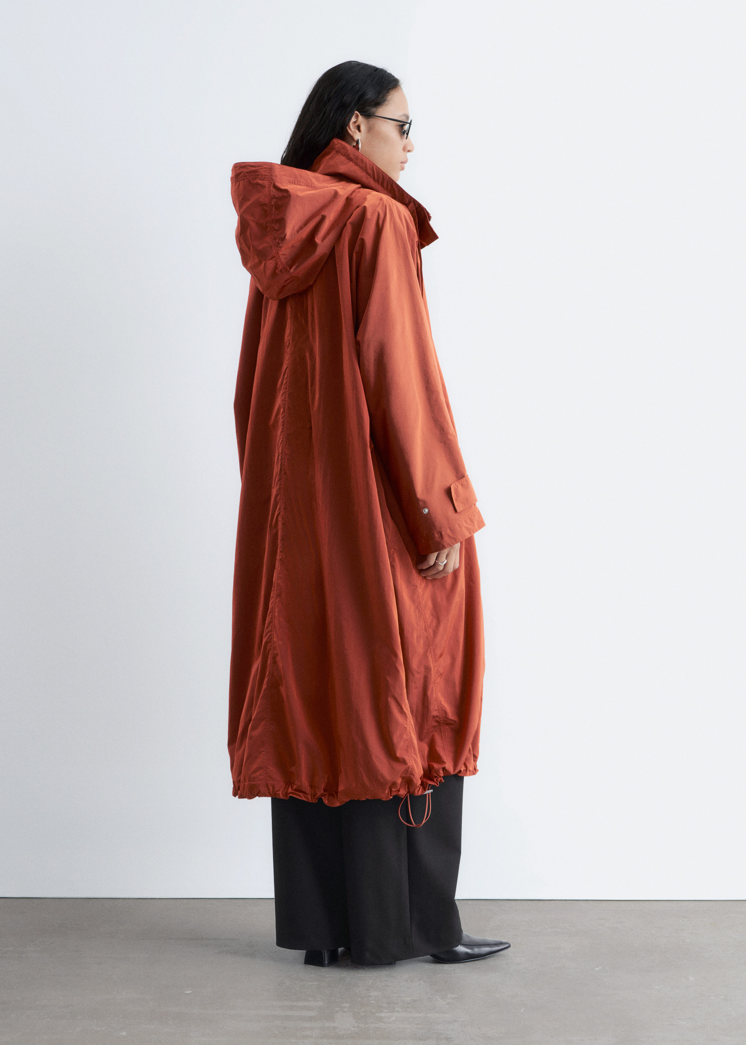 & Other Stories TECHNICAL NYLON HOODED PARKA