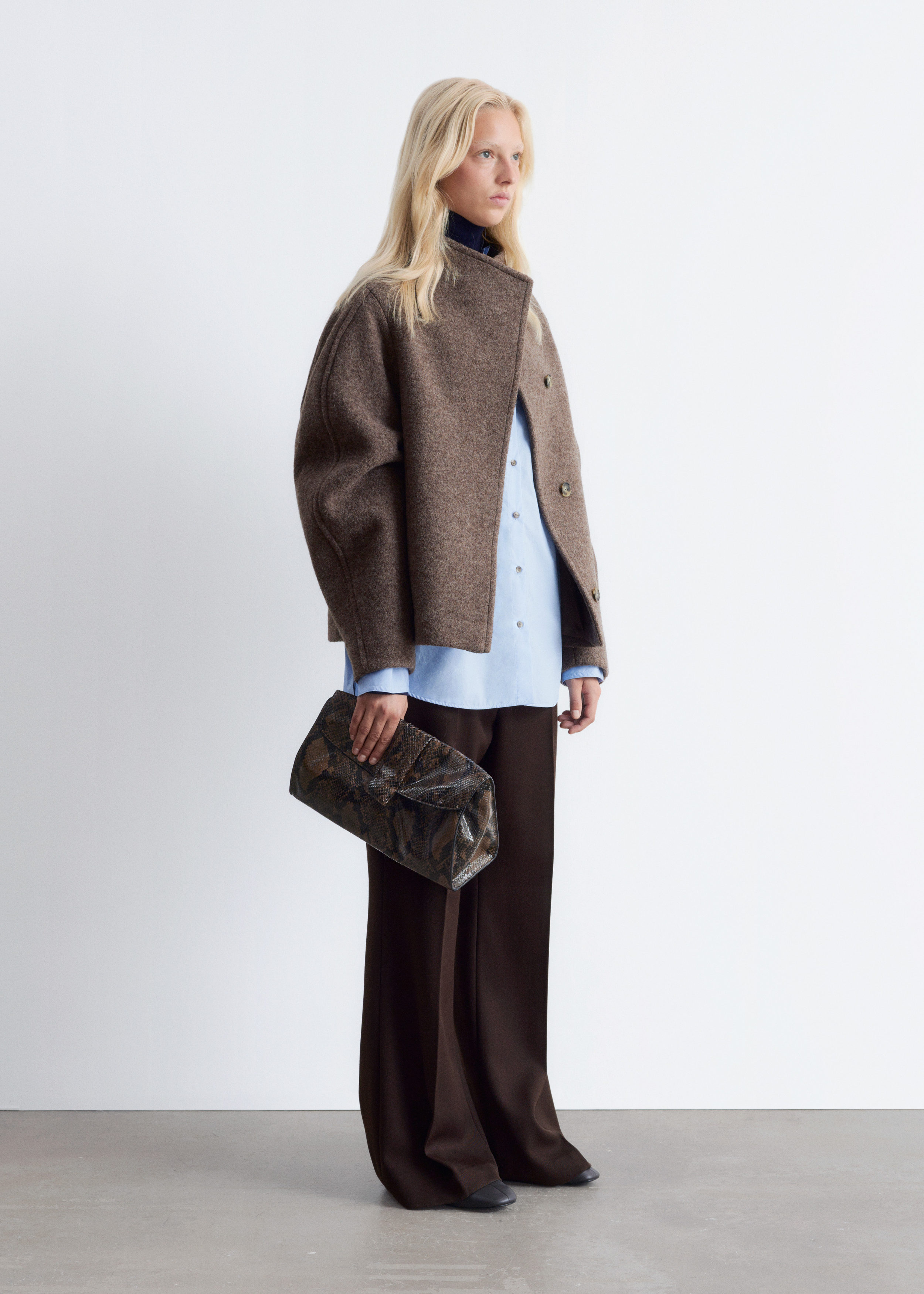 & Other Stories ASYMMETRIC WOOL JACKET