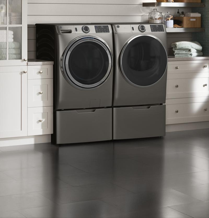 GE ENERGY STAR 7.8 cu. ft. Kapazität Smart Front Load Electric Dryer mit Dampf und Sanitize Cycle