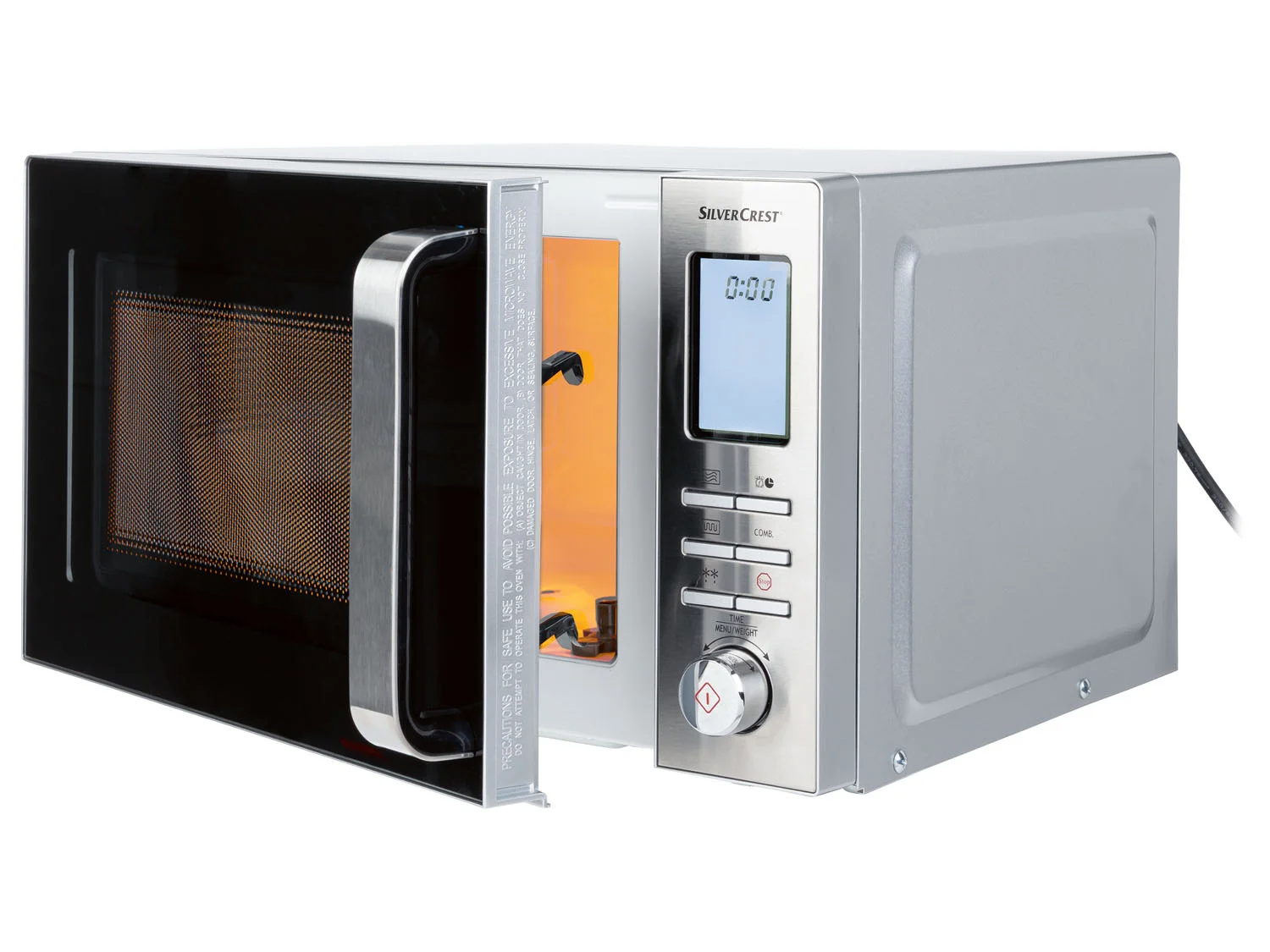 SILVERCREST KITCHEN TOOLS Mikrowellendigital SMW 800 F2, silber