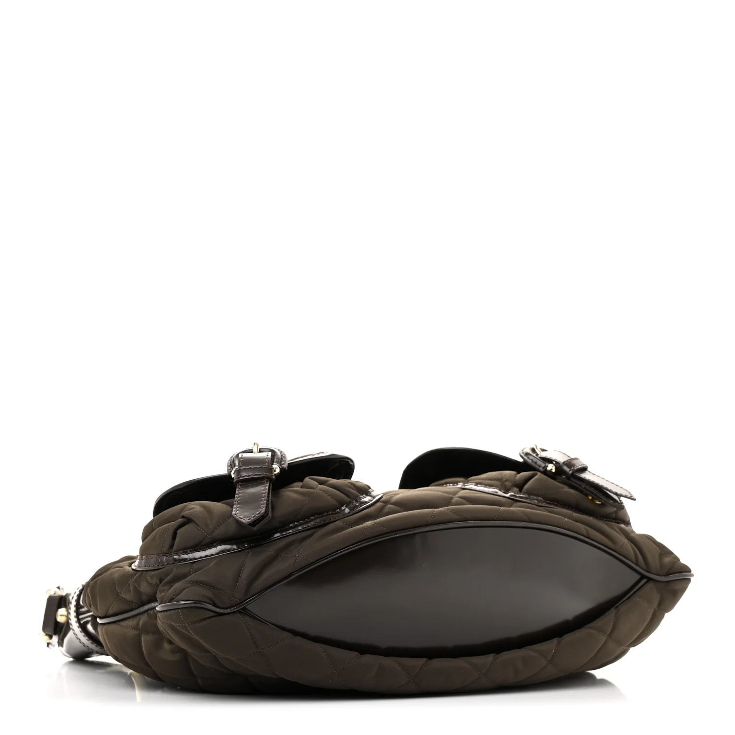 Nylon Quilted Bromley Hobo Brown - Top Club