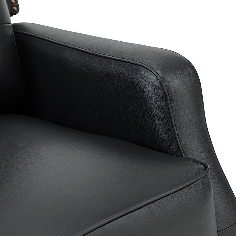 Benito 28.74" Wide Genuine Leather Swivel Rocker Recliner