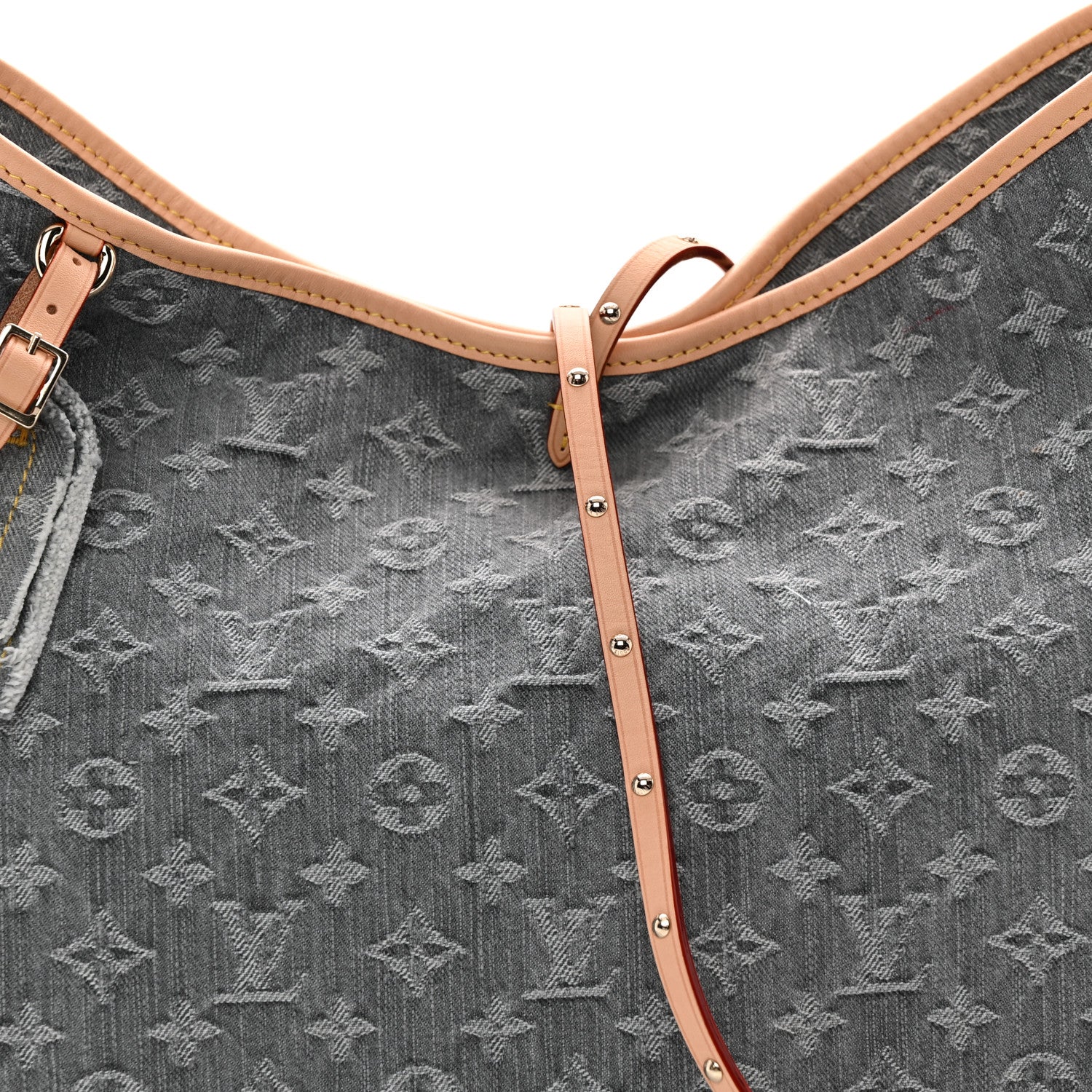 Monogram Denim CarryAll MM Washed Grey - Top Club
