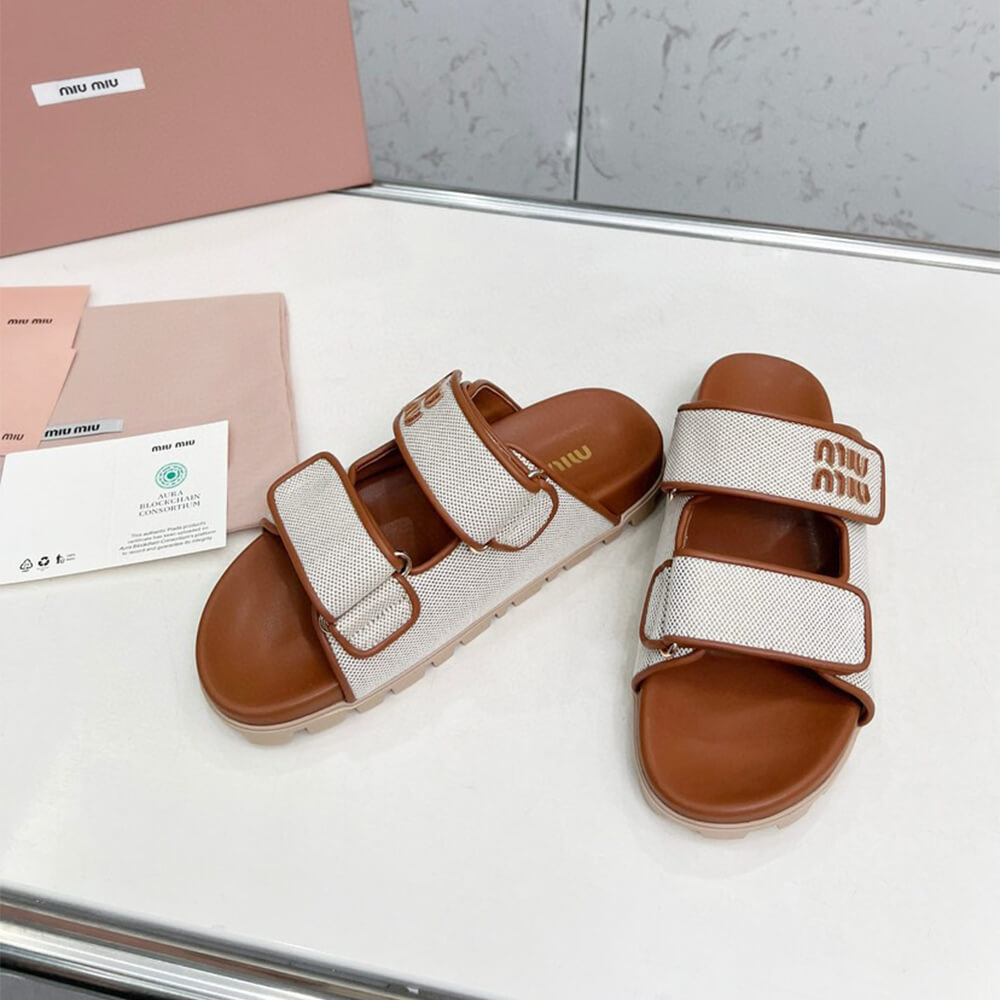 MiuMiu Canvas slides - Top Club