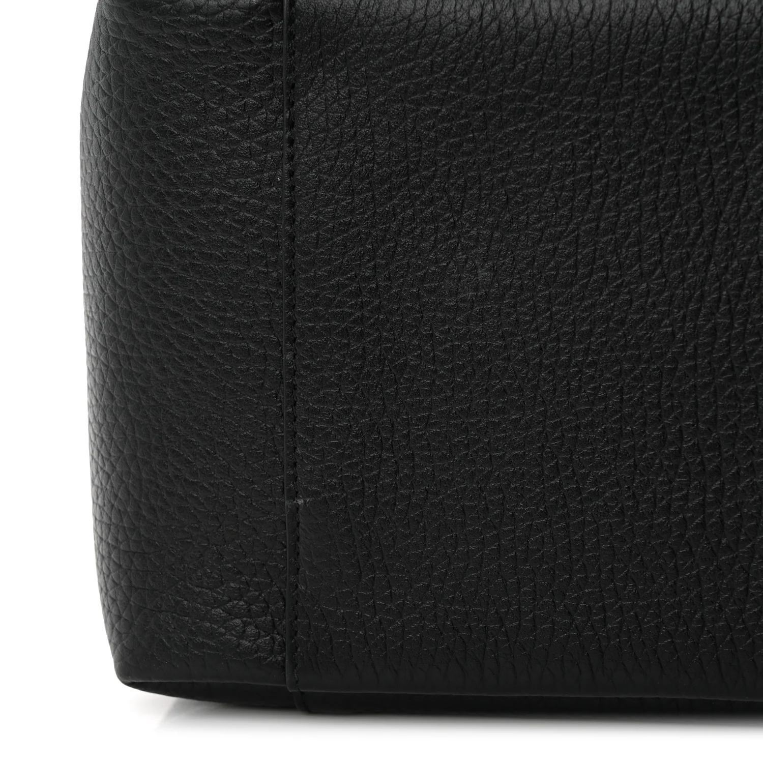 Calfskin Medium Signature Bucket Bag Black - Top Club