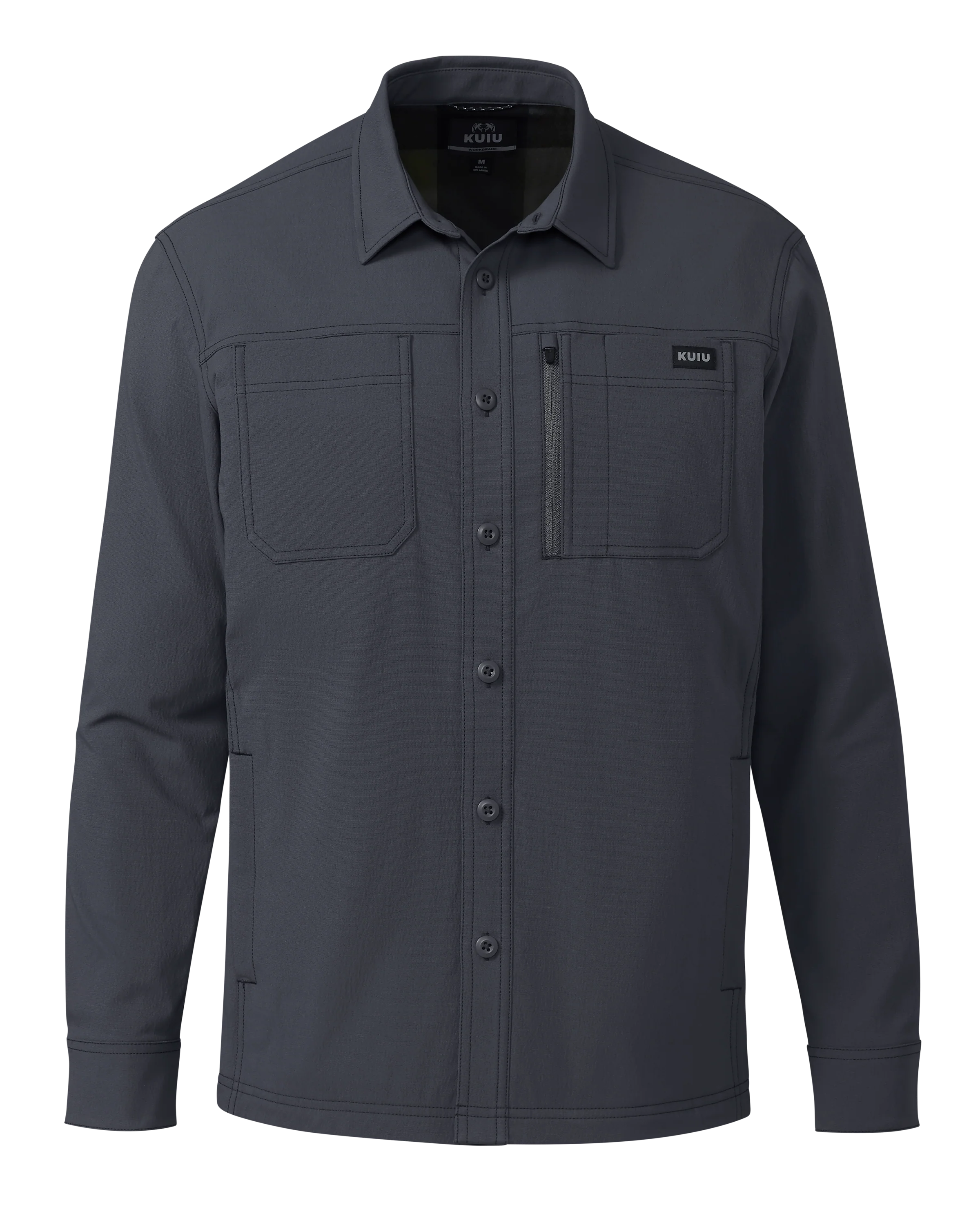 Motive Flannel Lined Shirt Jacket | Steel Blue