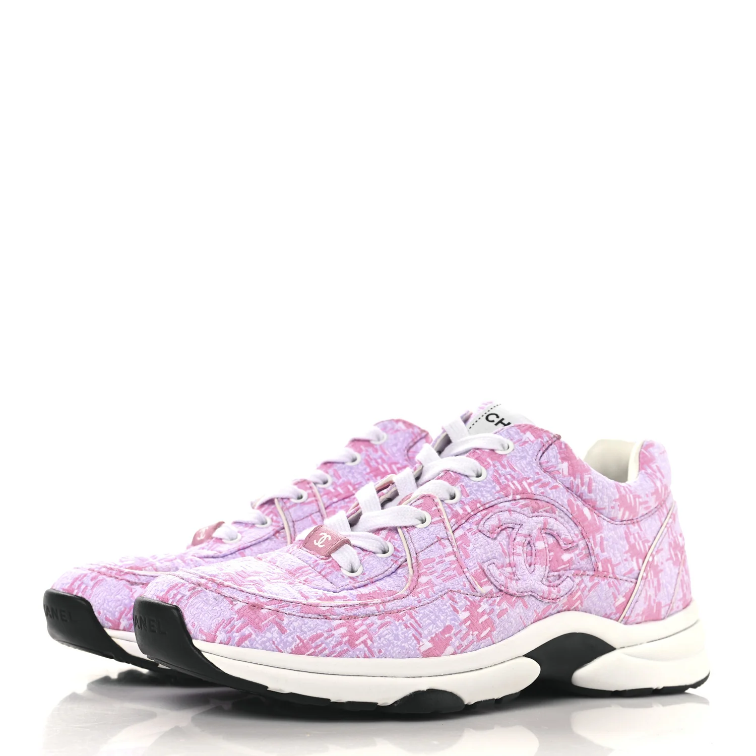 Tweed CC Sneakers 39 Pink - Top Club