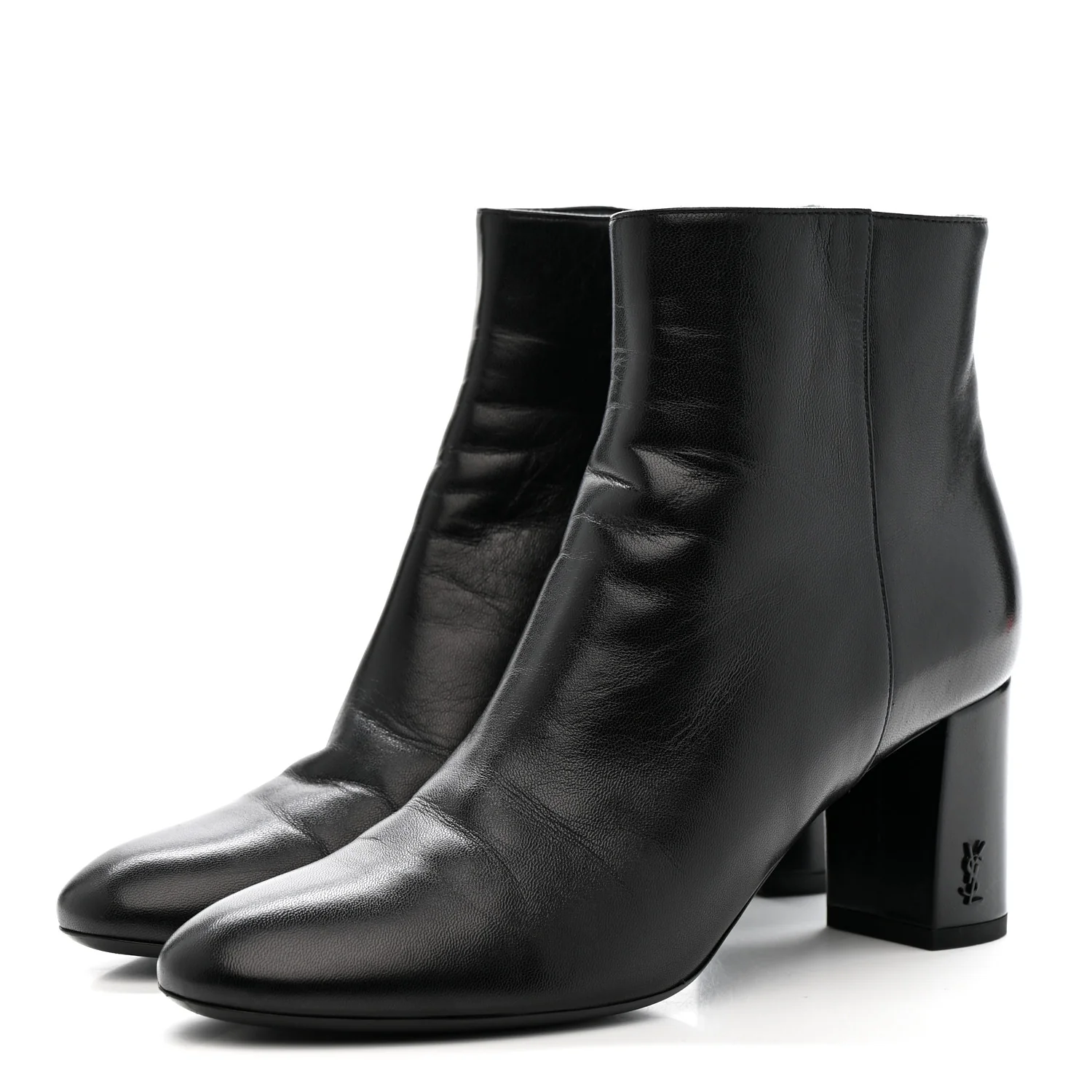 Nappa Vendome Loulou Ankle Zip Boot 36.5 Black - Top Club