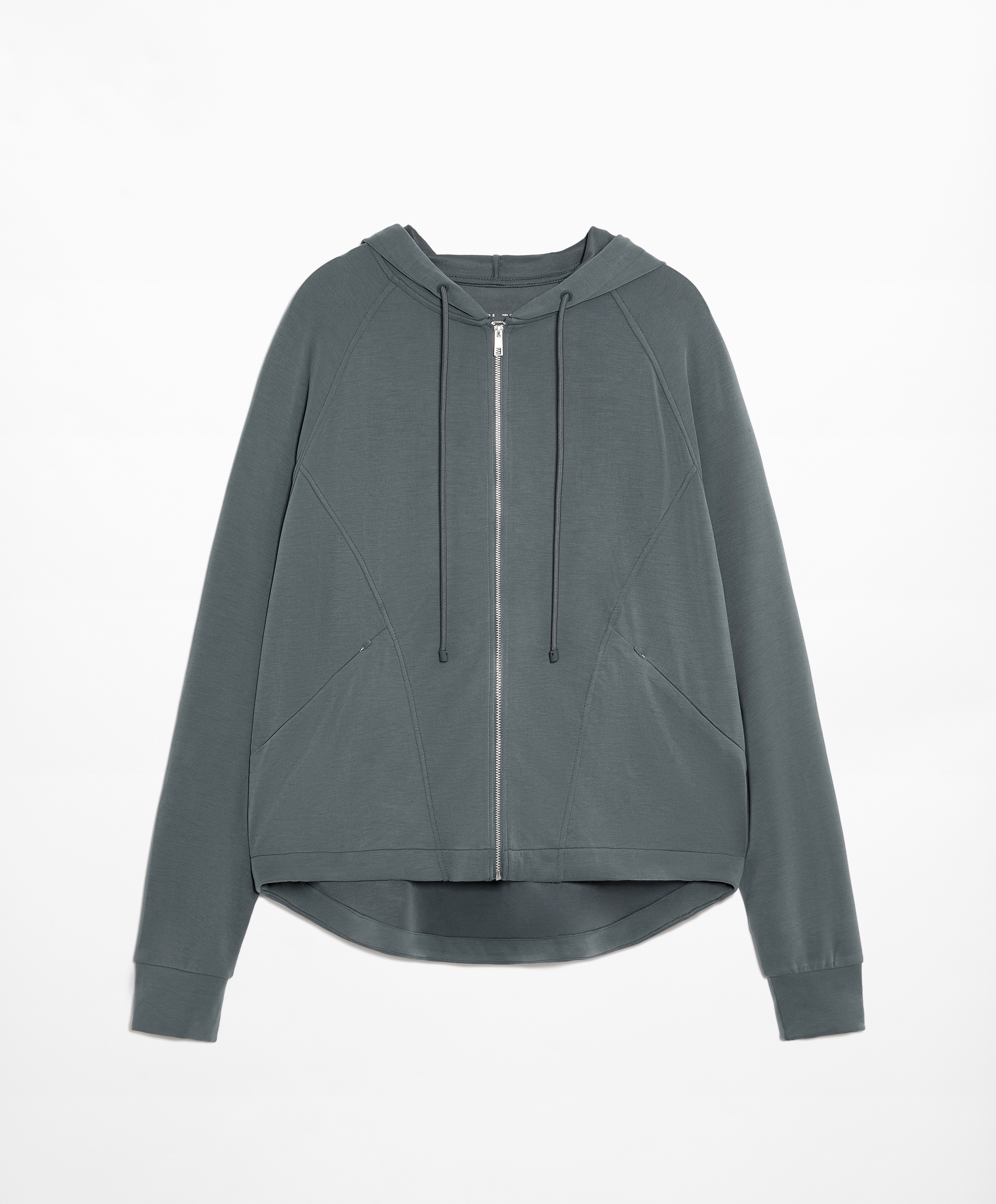 OYSHO Knit hooded jacket with modal