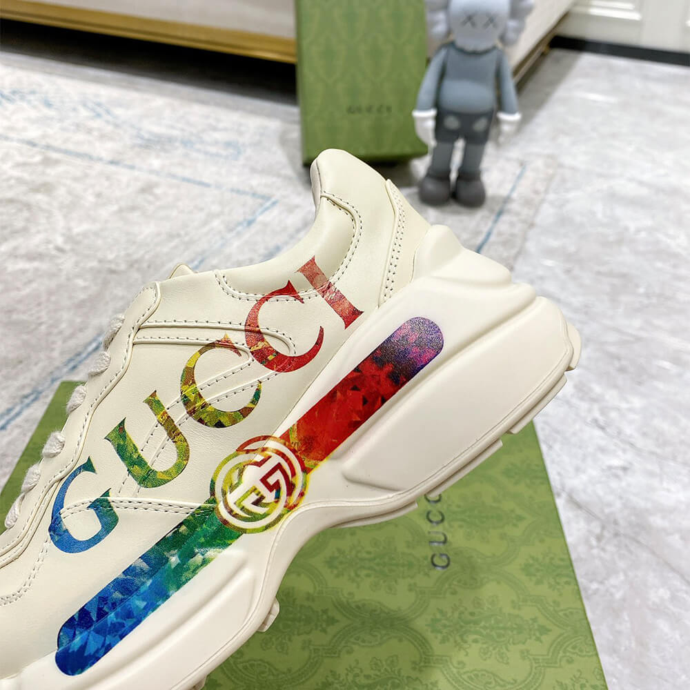 Rhyton sneaker with Gucci print - Top Club