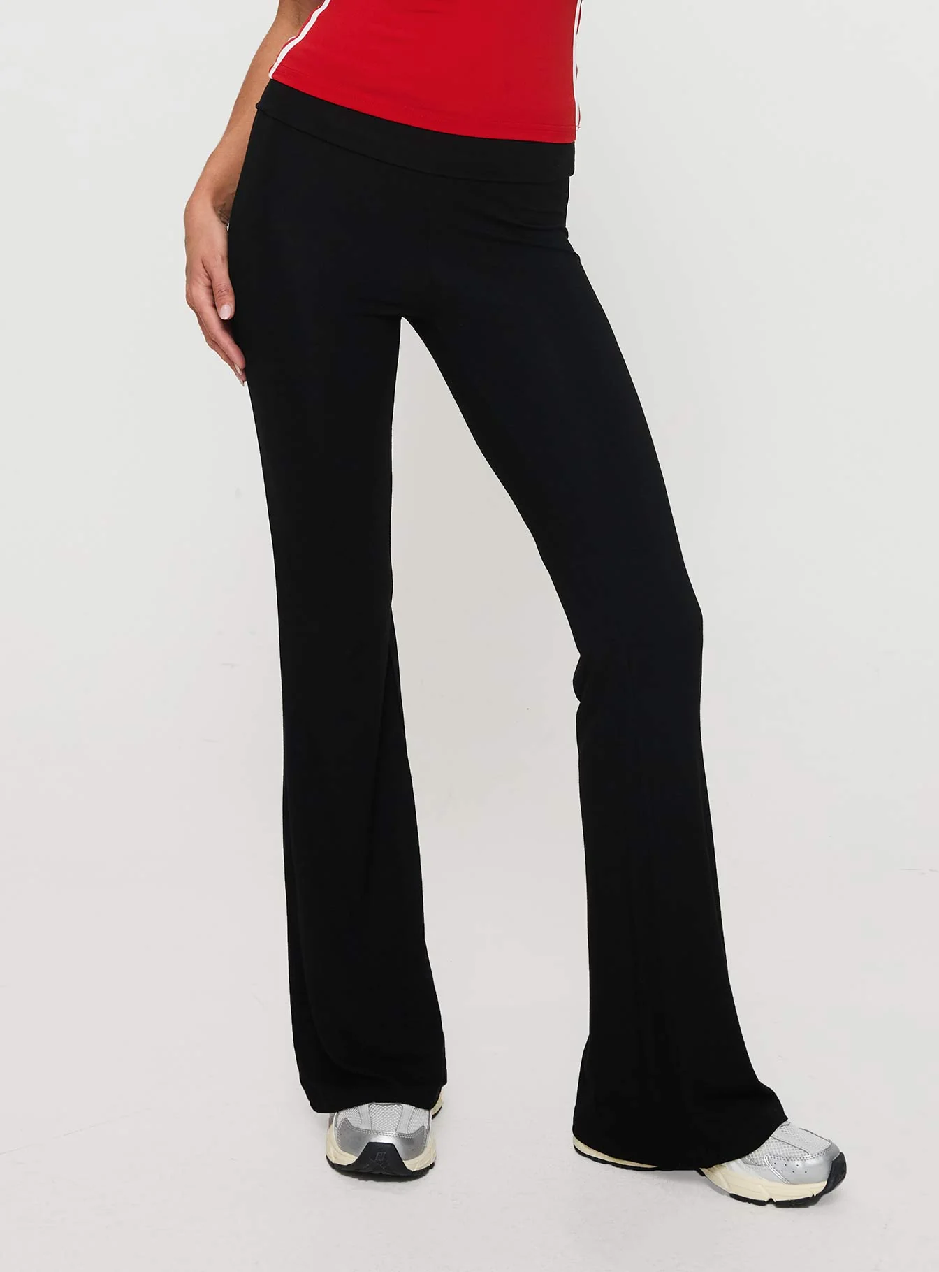 Cherize Ribbon Stitch Pant Black
