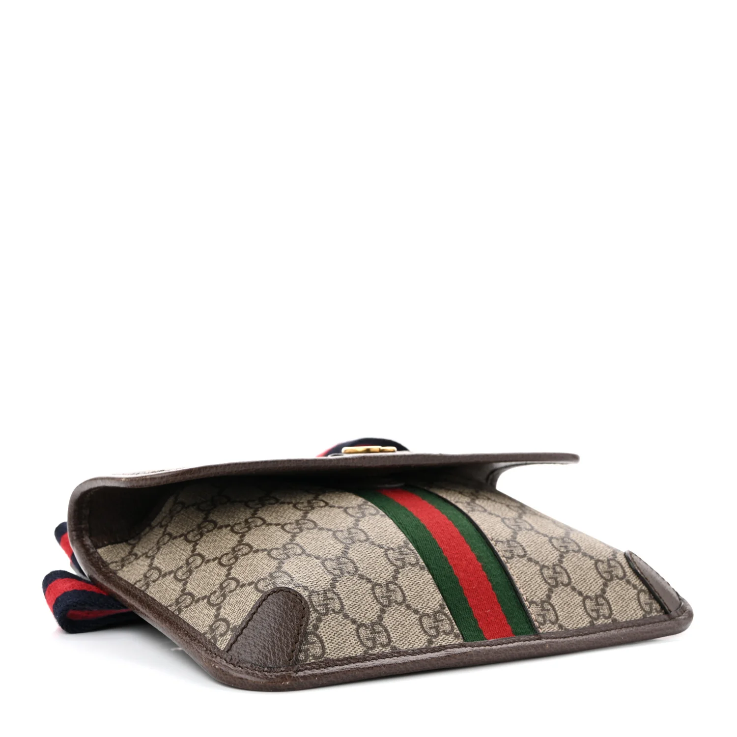 GG Supreme Monogram Web Small Ophidia Belt Bag Brown - Top Club