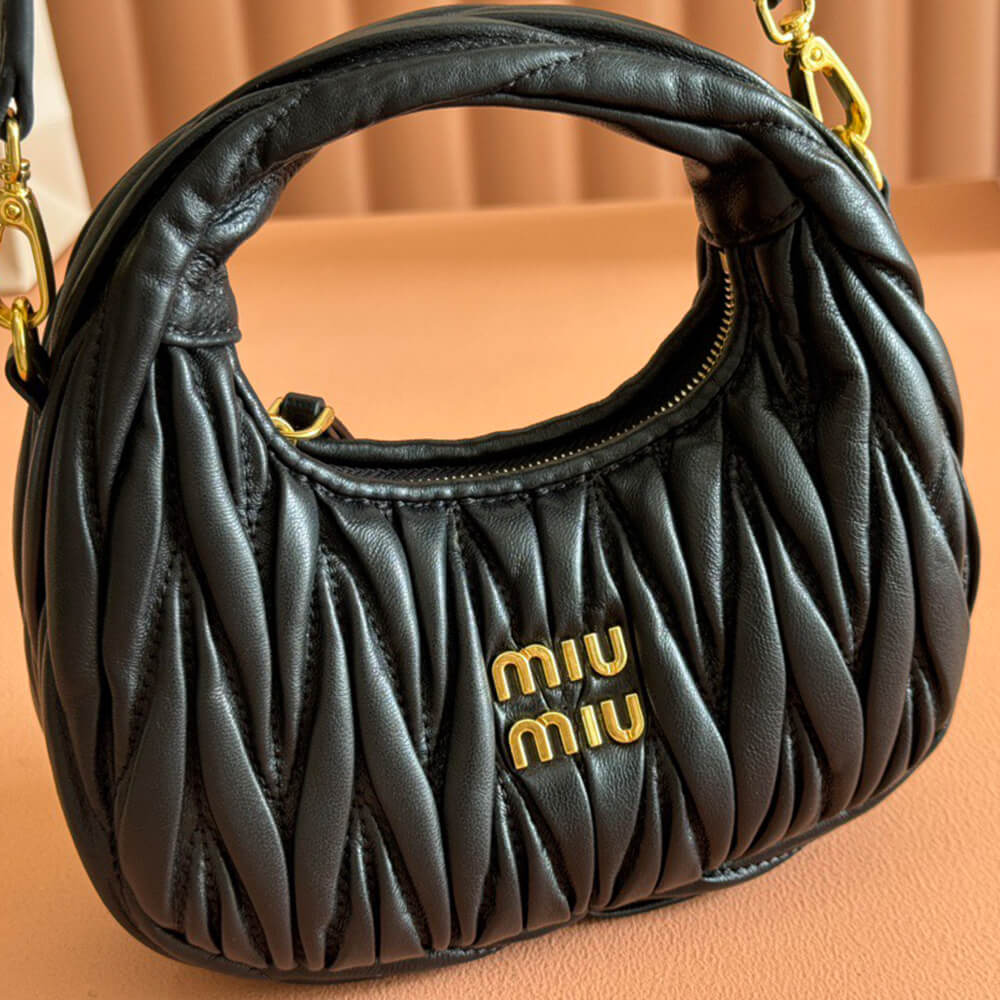 Wander matelassé nappa leather hobo mini-bag(high-end grade) - Top Club