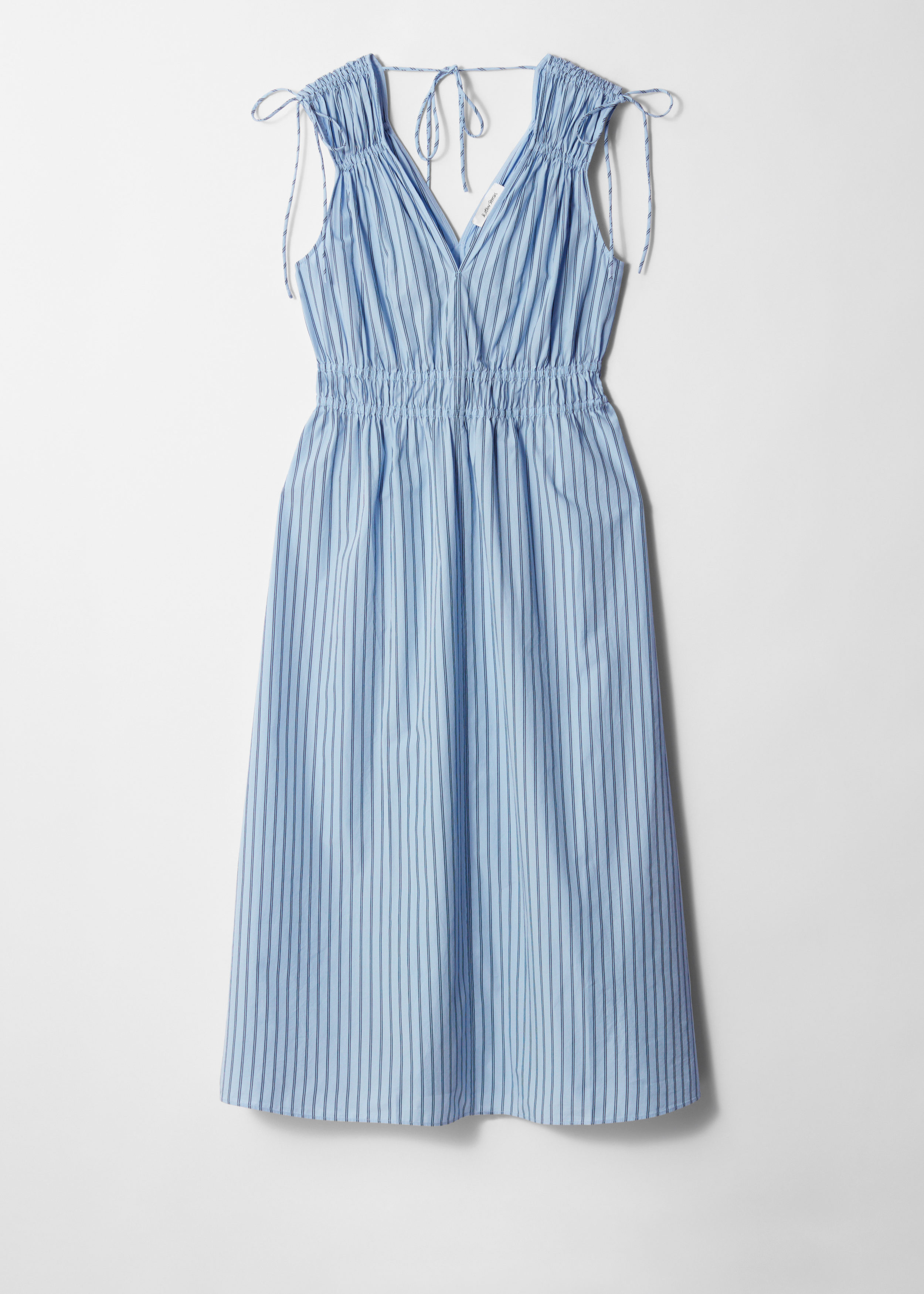 & Other Stories TIE-DETAILED MIDI DRESS