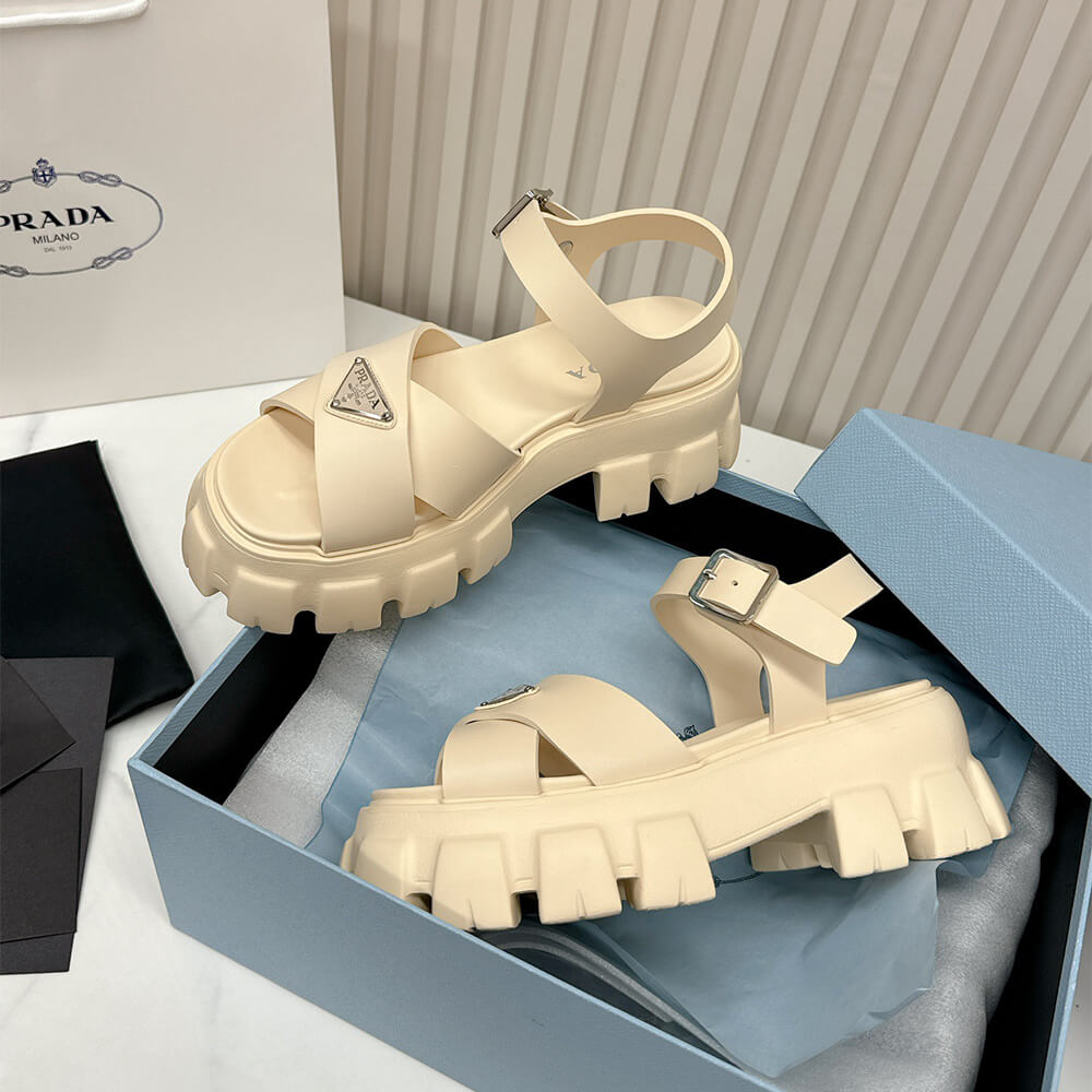 PRADA Monolith rubber sandals - Top Club