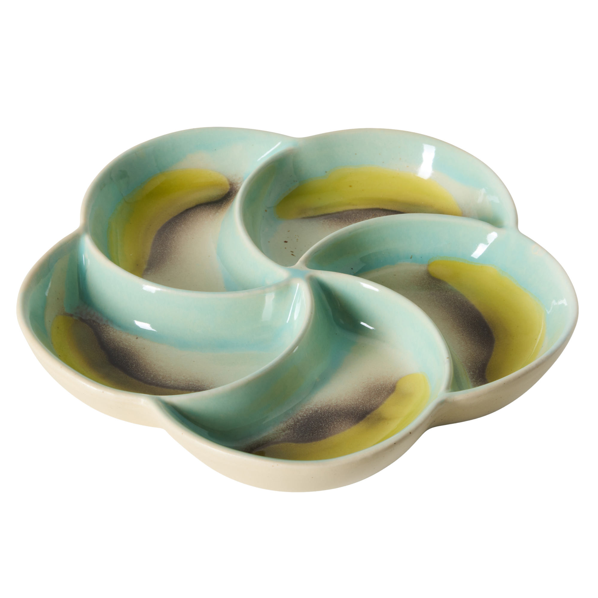 Servies 70's ceramics snack tray Glint