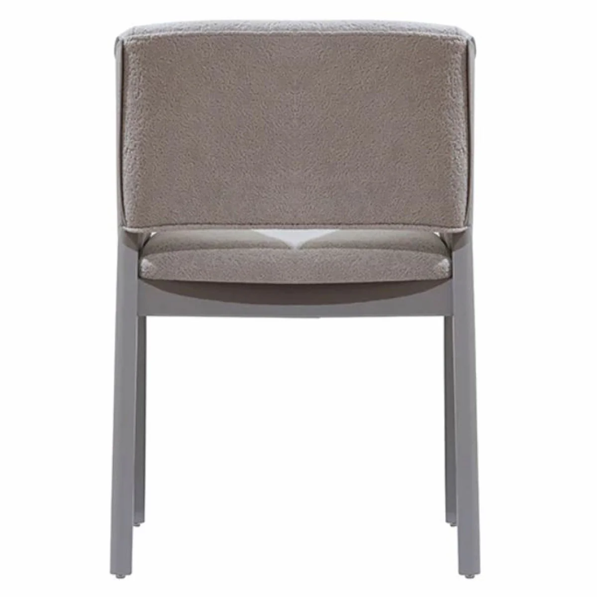 Luxury dining room chair with armrests gray H. 81 cm - Dining room furniture
