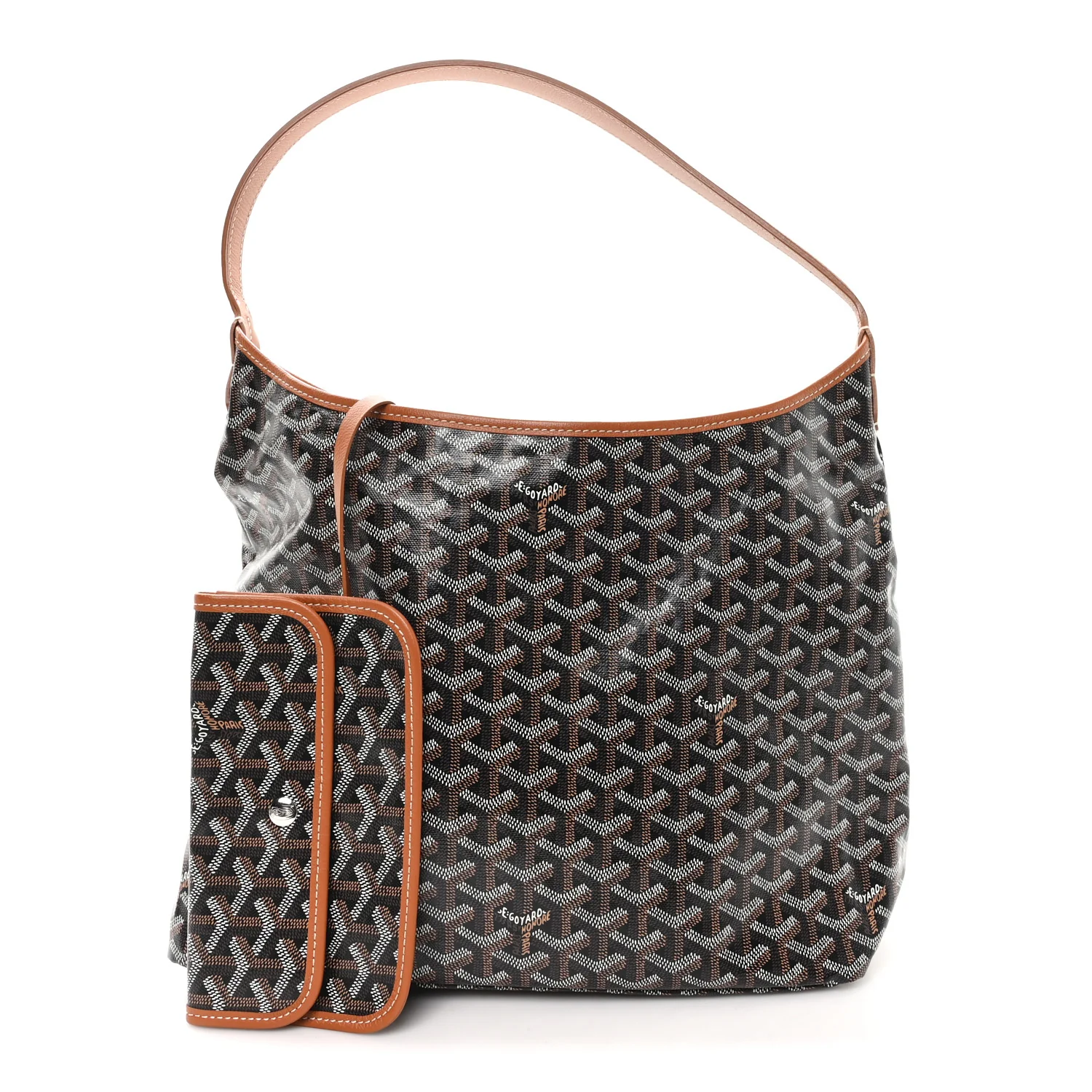 Goyardine Boheme Hobo Black Gold - Top Club