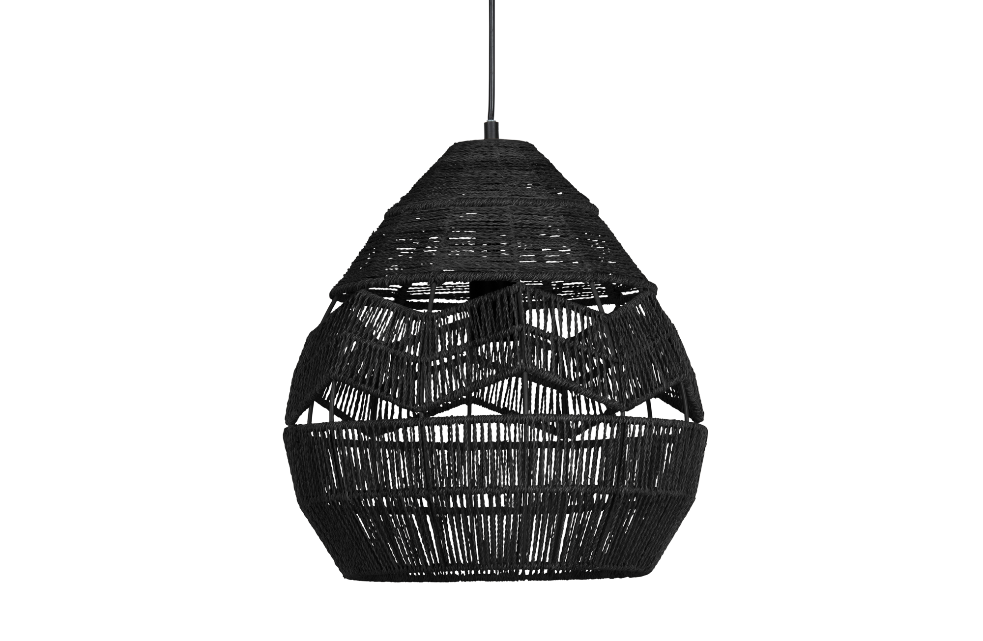 WOOOD Exclusive hanglamp Adelaide Ø35cm Hanglamp Adelaide Ø35cm - Zwart