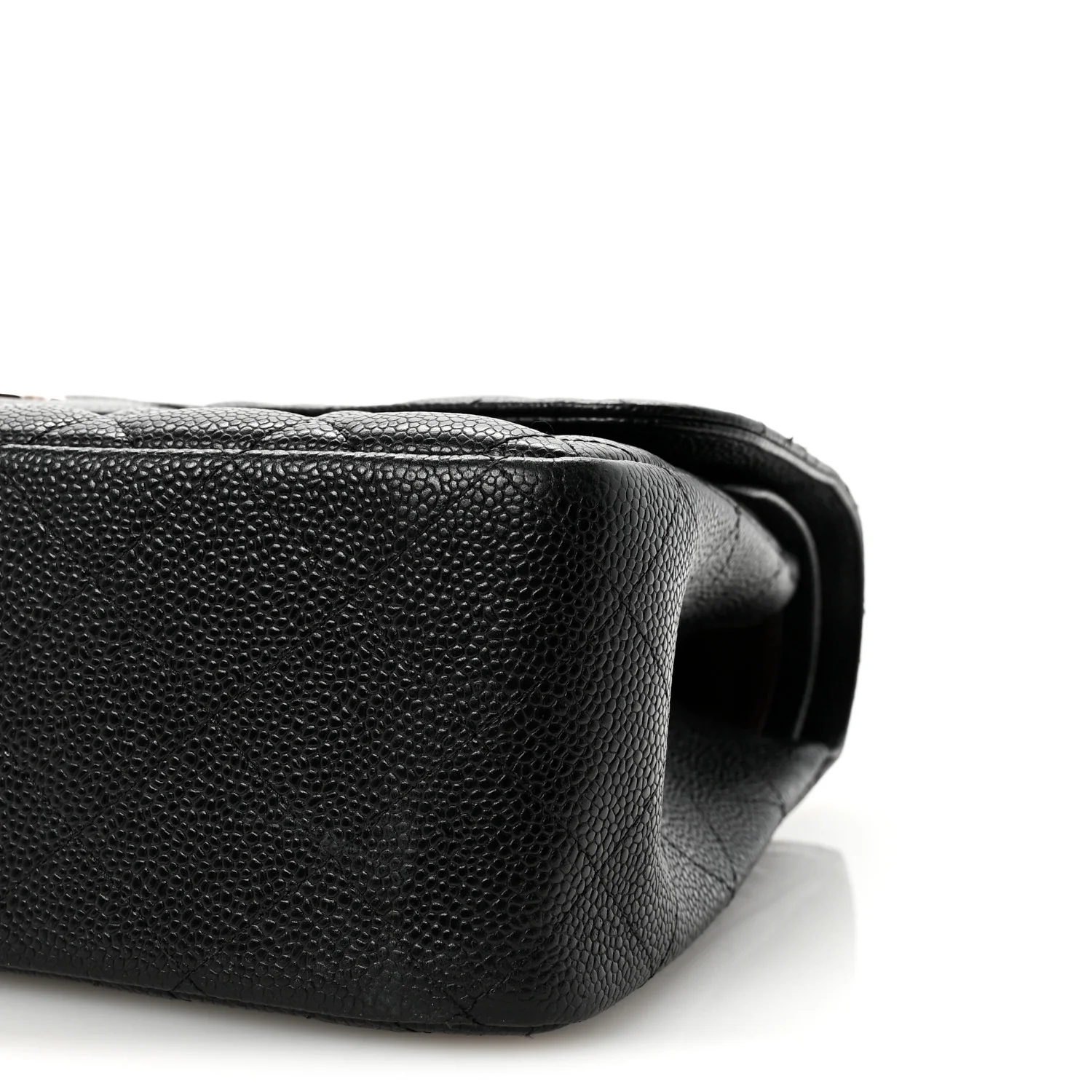 Caviar Quilted Jumbo Double Flap Black - Top Club
