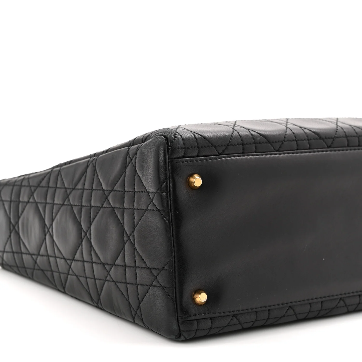 Lambskin Cannage Medium Lady Dior Black - Top Club