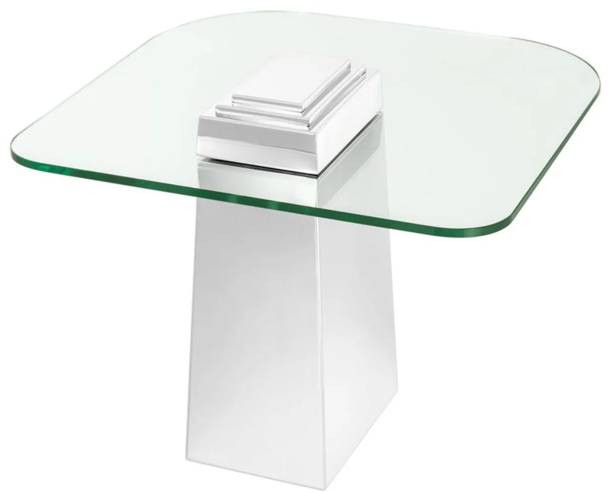 Luxury side table silver 65 x 65 x H. 51 cm - luxury quality