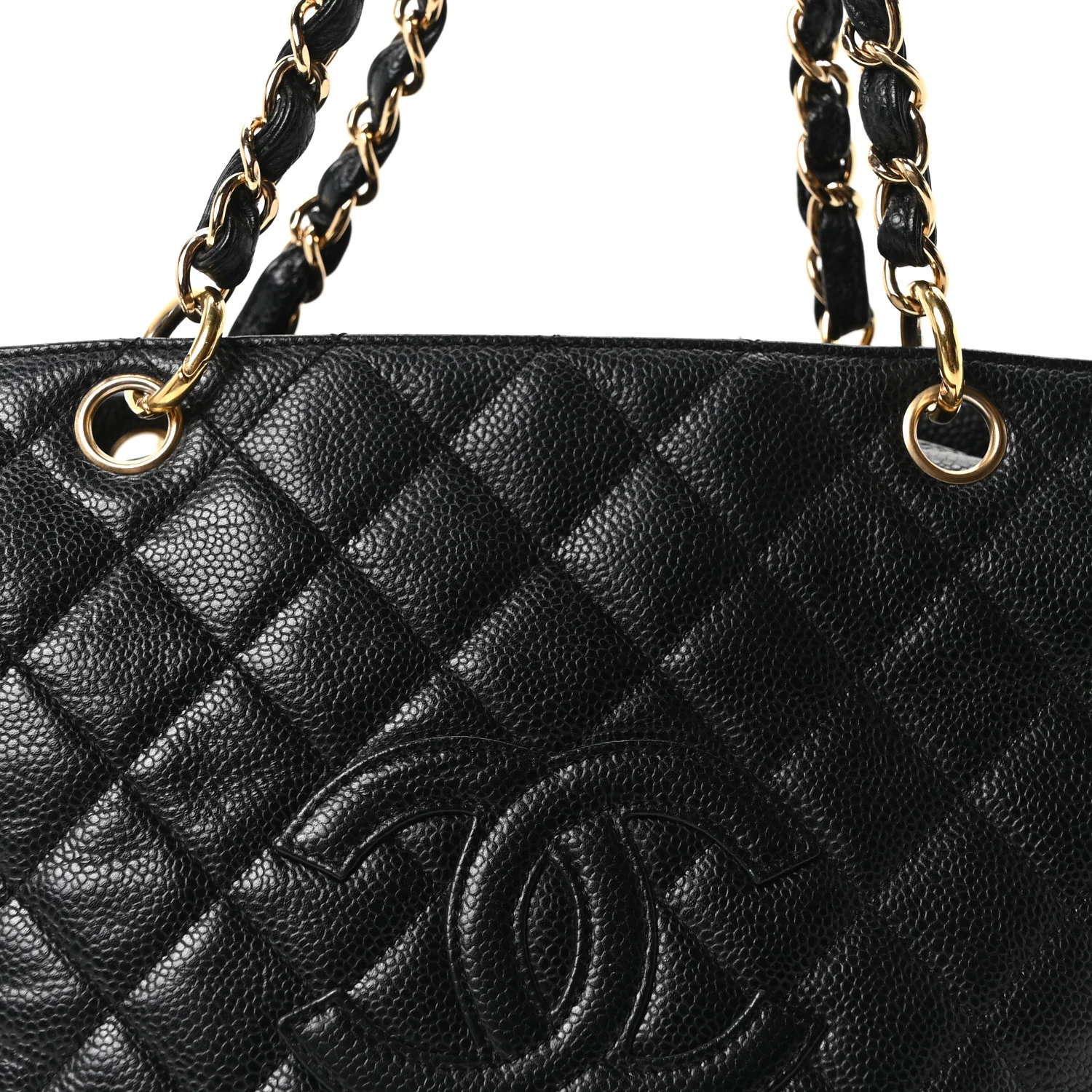 Caviar Quilted Petit Timeless Tote PTT Black - Top Club