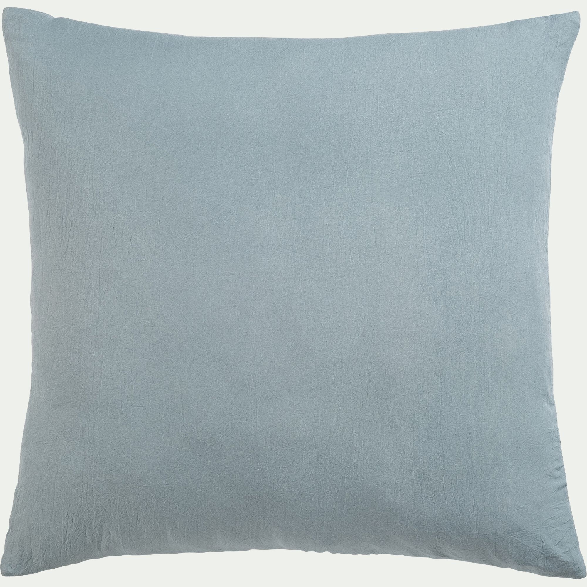 BENITO - Coussin en tissu surpiqué 45x45cm - bleu calaluna