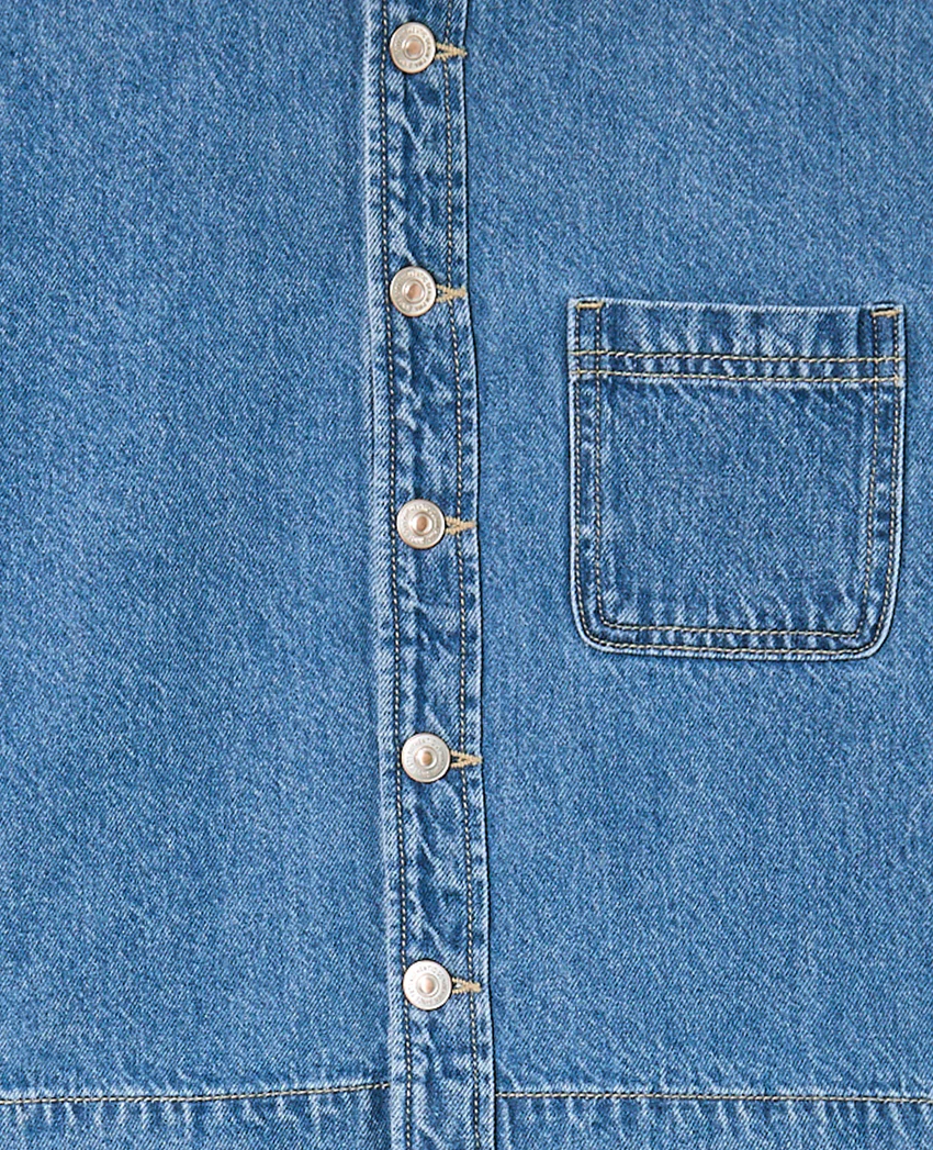 Pimkie Chemise en jean avec bords zig-zag