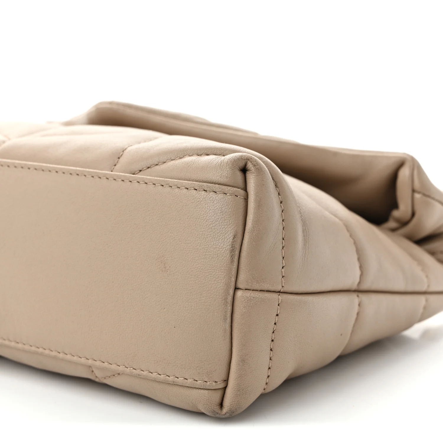 Lambskin Quilted Toy Loulou Puffer Monogram Chain Satchel Nude Powder - Top Club