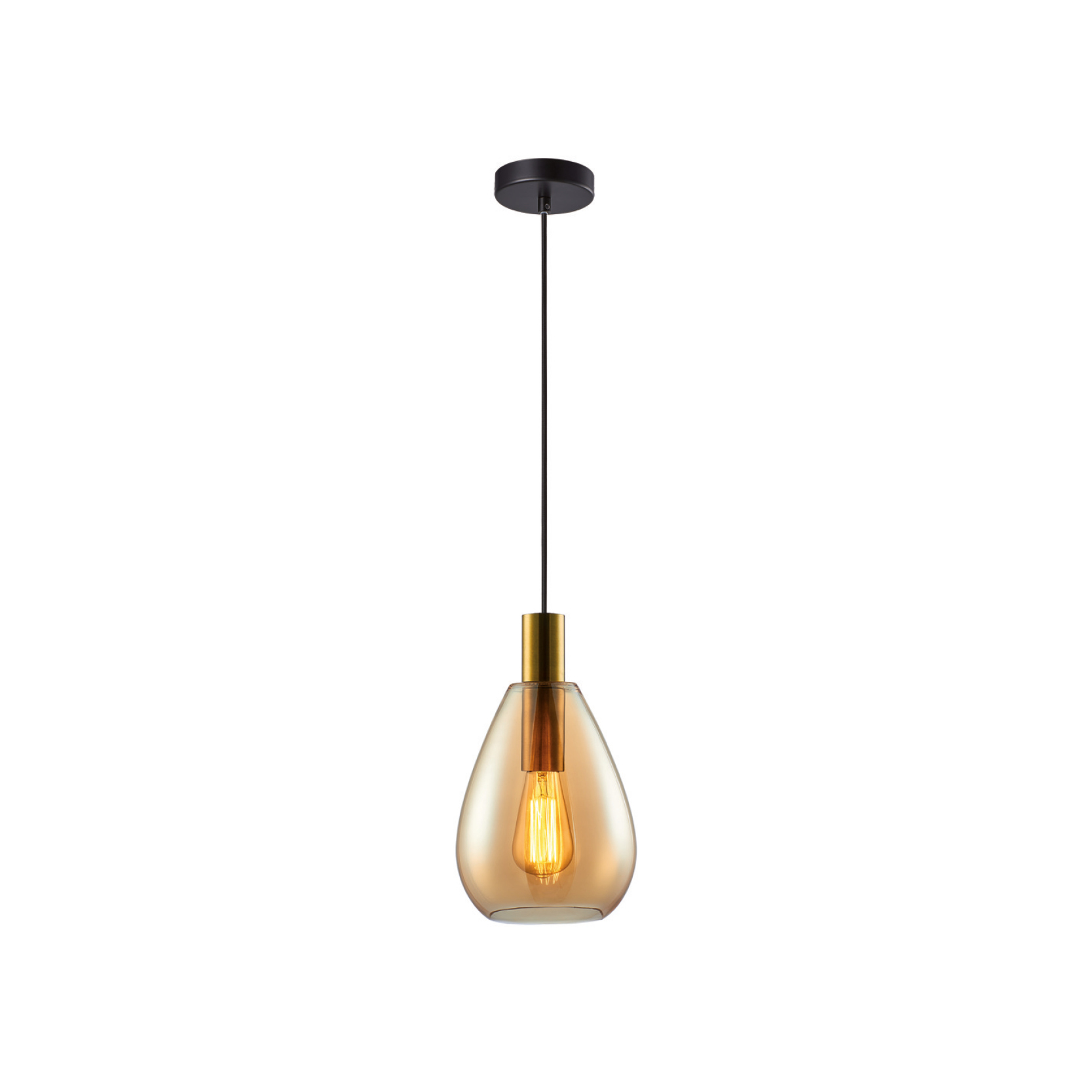 TON HANGLAMP 1-LICHTS GOUD