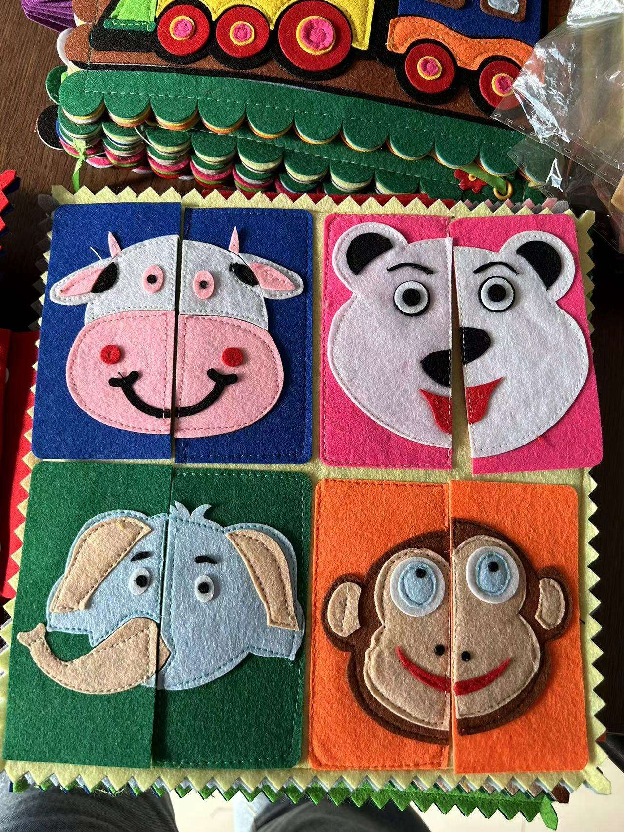 Educational Farm Animals Toys Montessori Counting Matching Sorting Fine Motor Games Early Learning Toys