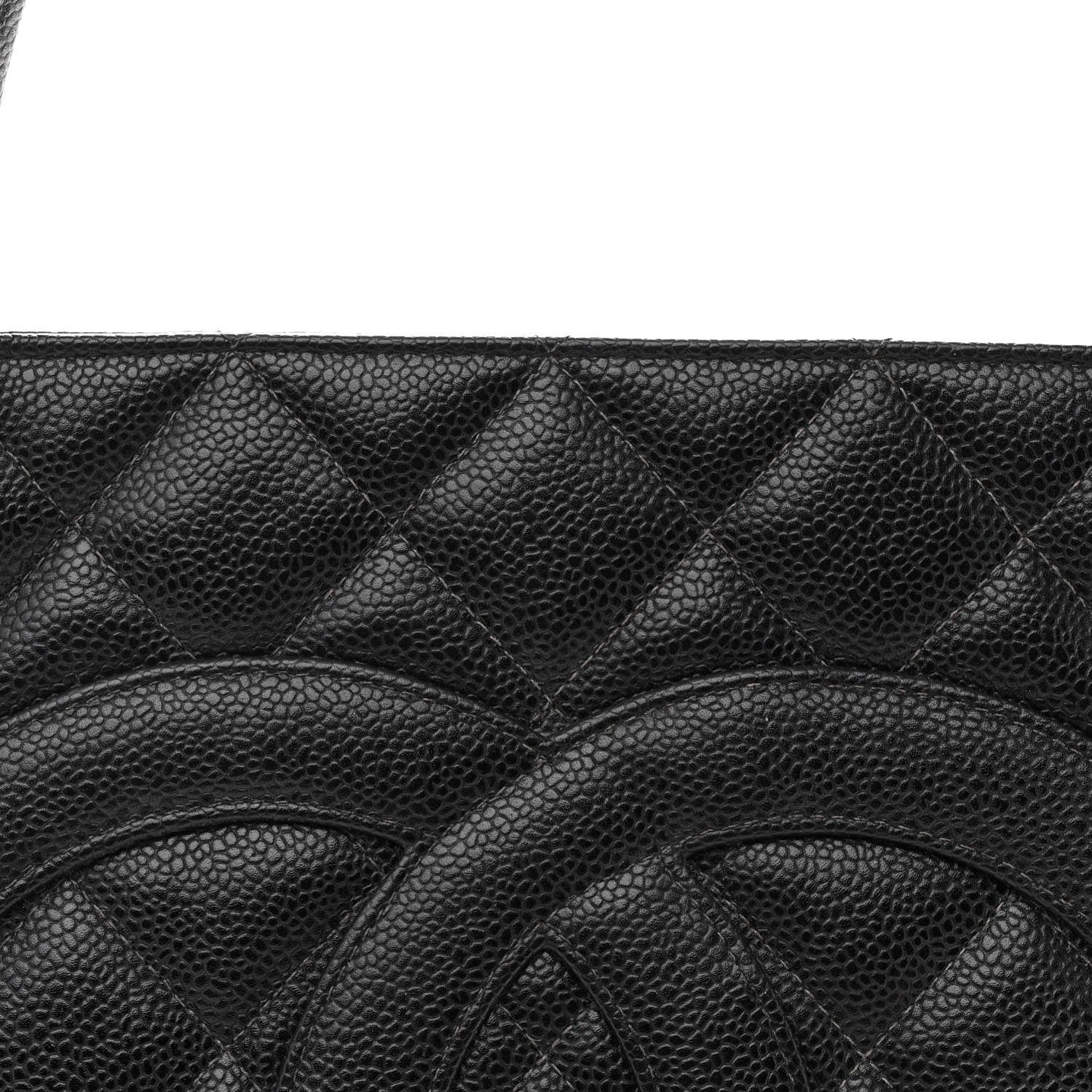 Caviar Quilted Medallion Tote Black - Top Club