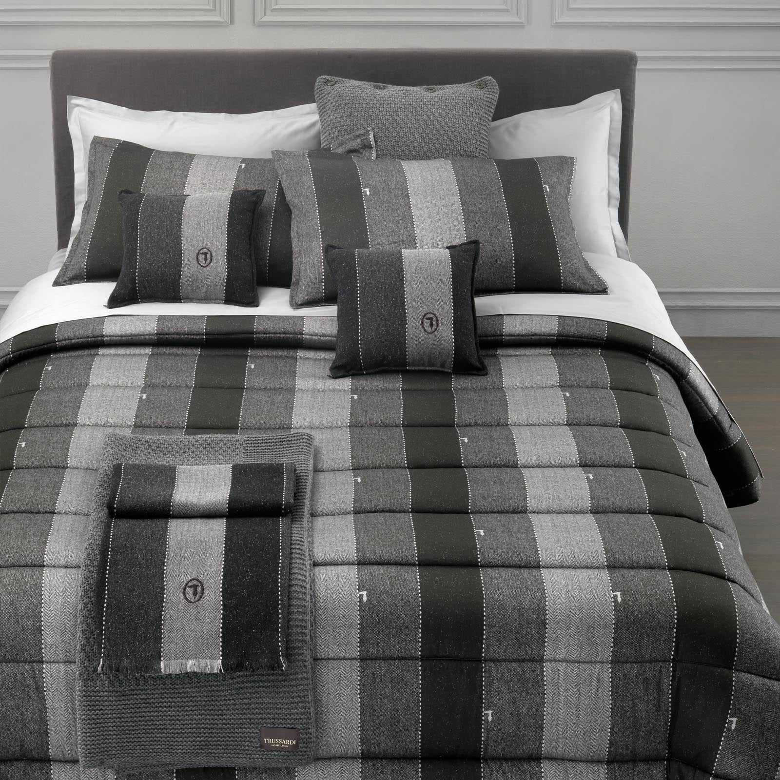 Completo Lenzuola In Raso Di Cotone New-Tweed Matrimoniale