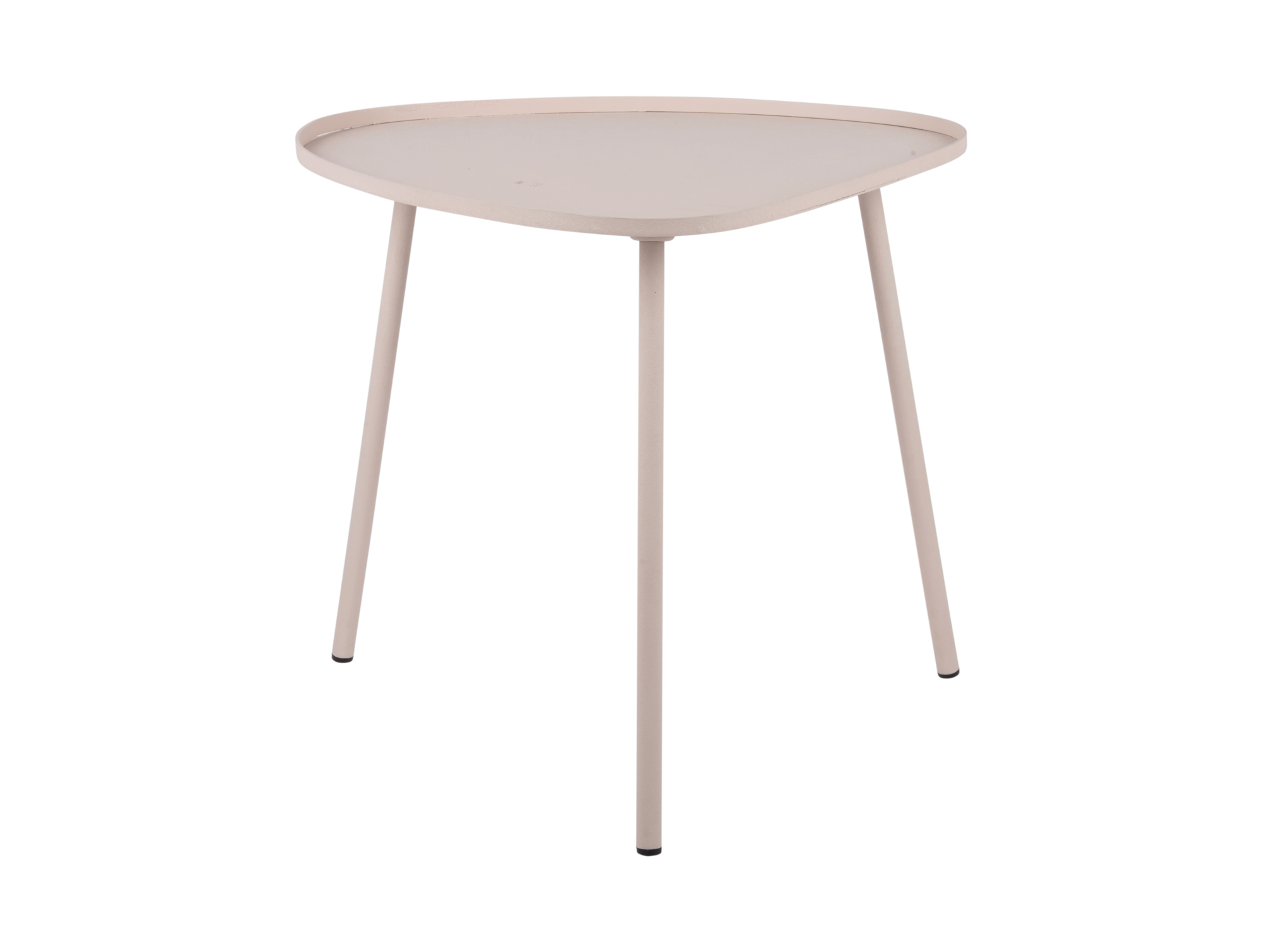 Side table Boaz iron textured warm grey